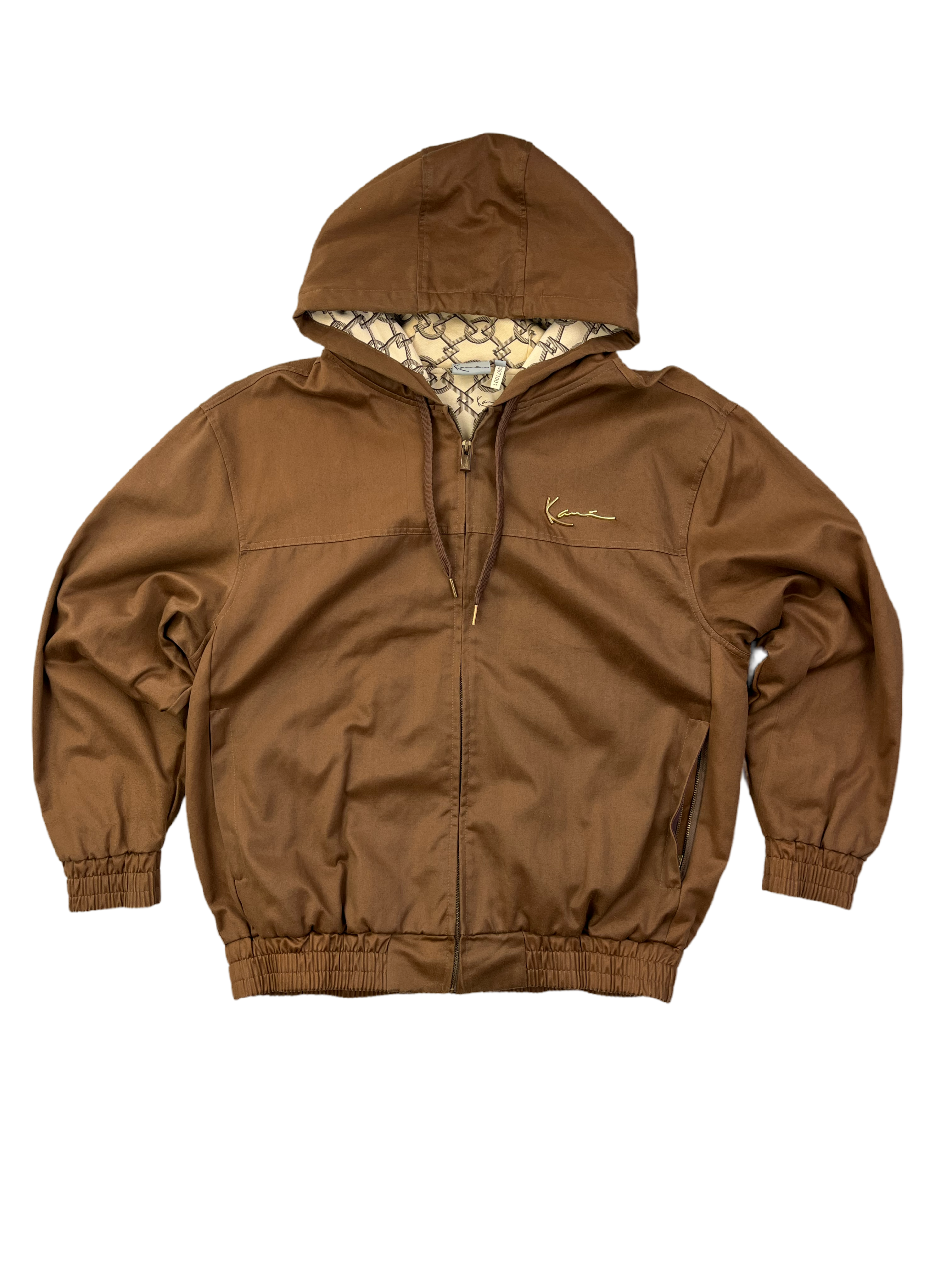 Karl Kani Vintage Kaputzenjacke 90s Braun M
