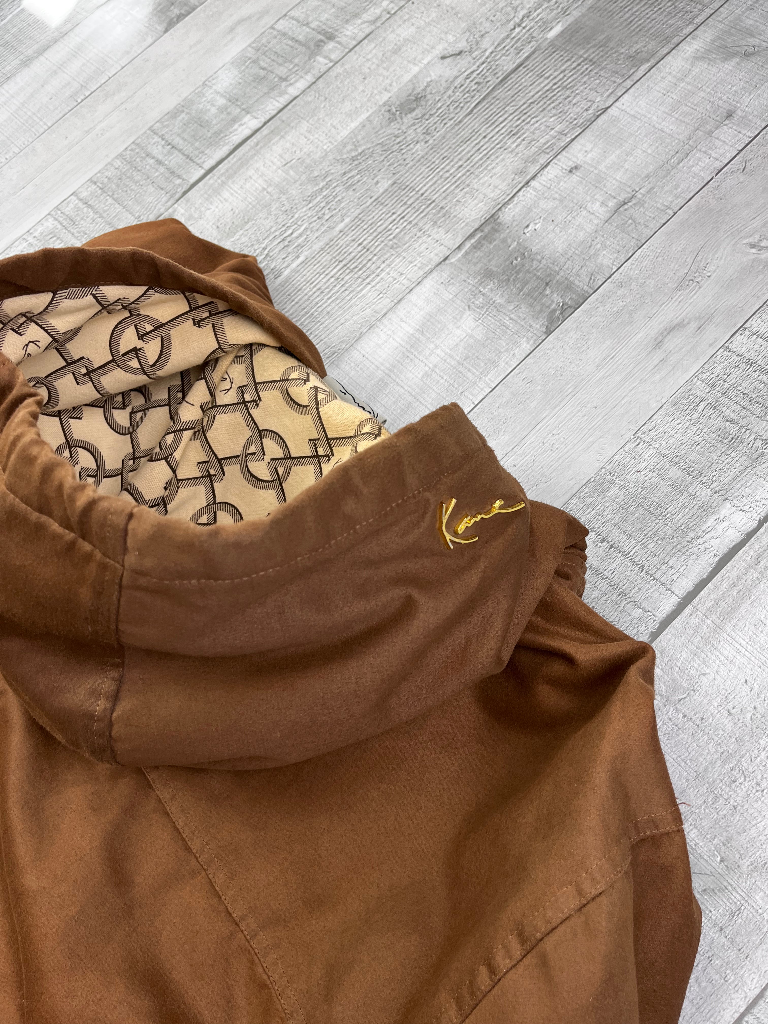 Karl Kani Vintage Kaputzenjacke 90s Braun M