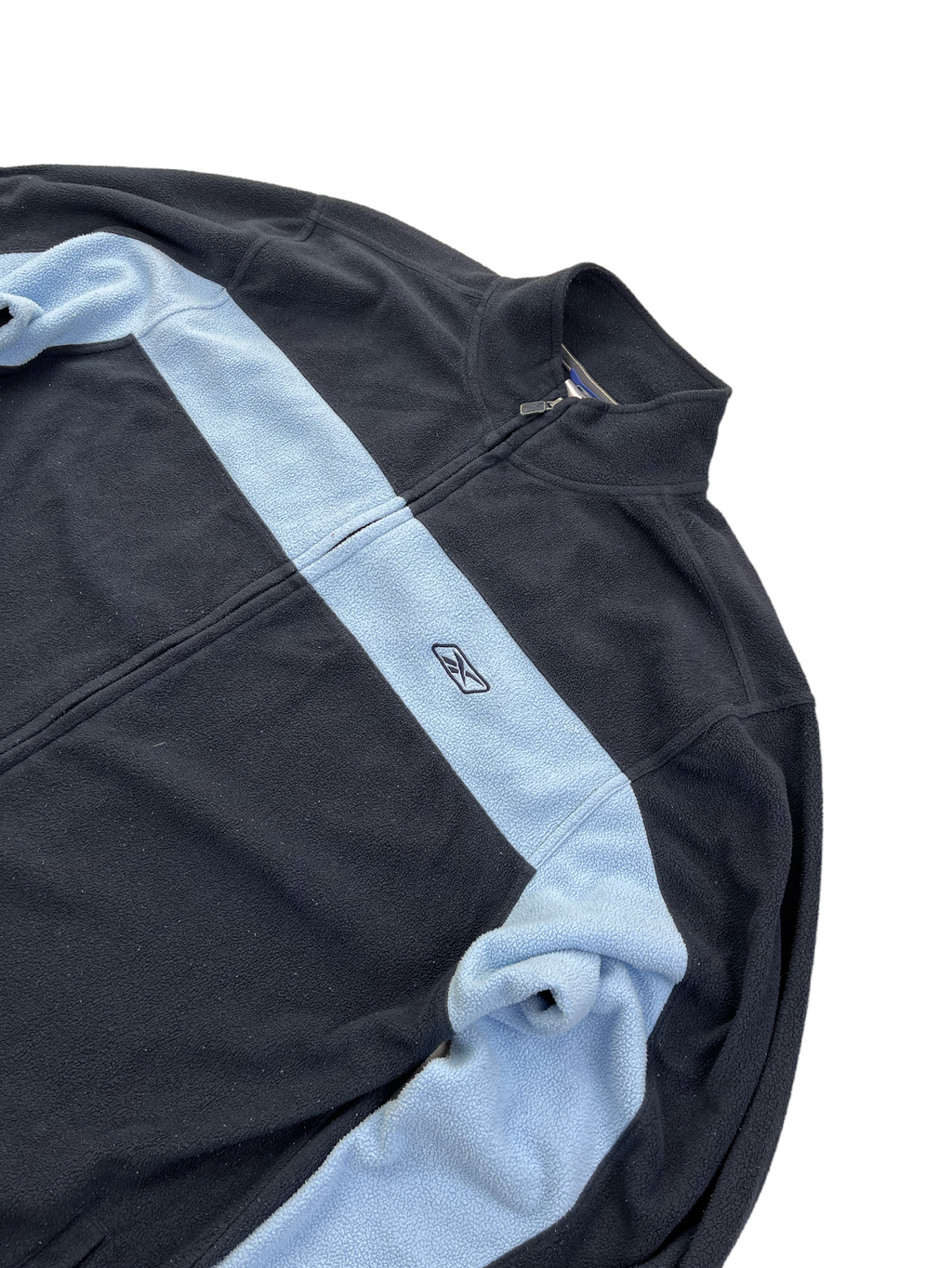 Reebok Vintage Fleecjacke Y2K Dunkelblau Hellblau XL