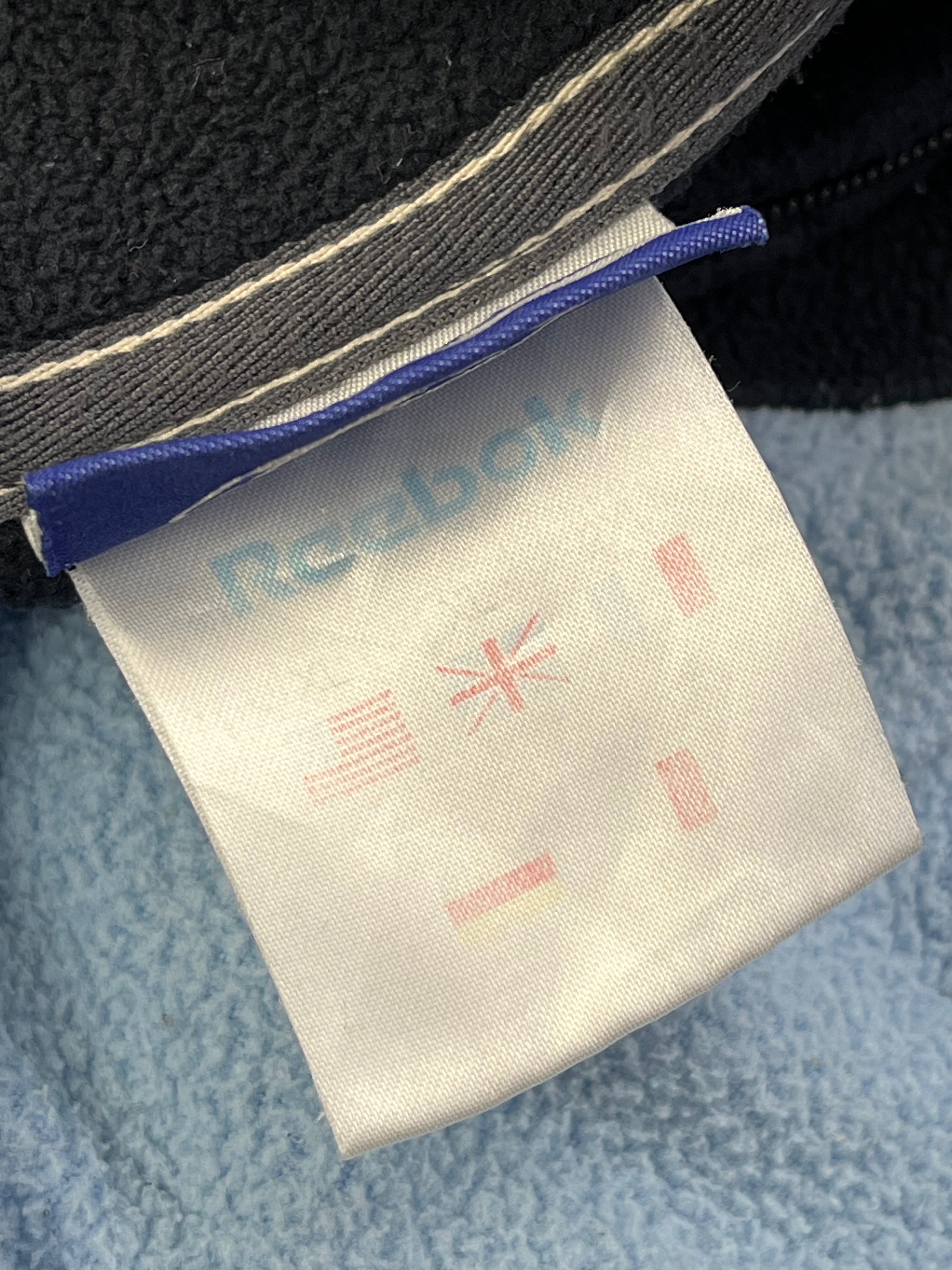 Reebok Vintage Fleecjacke Y2K Dunkelblau Hellblau XL