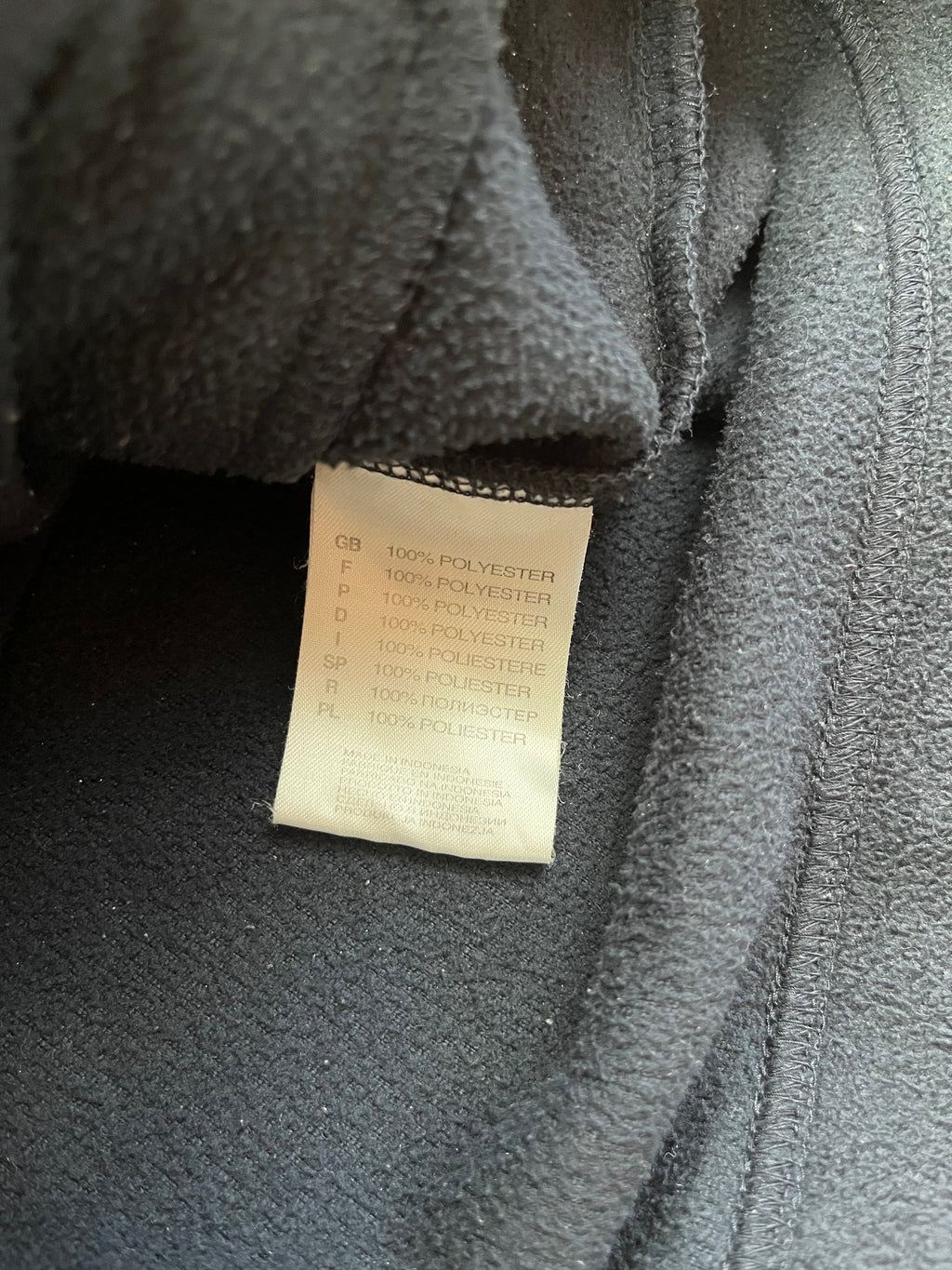 Reebok Vintage Fleecjacke Y2K Dunkelblau Hellblau XL