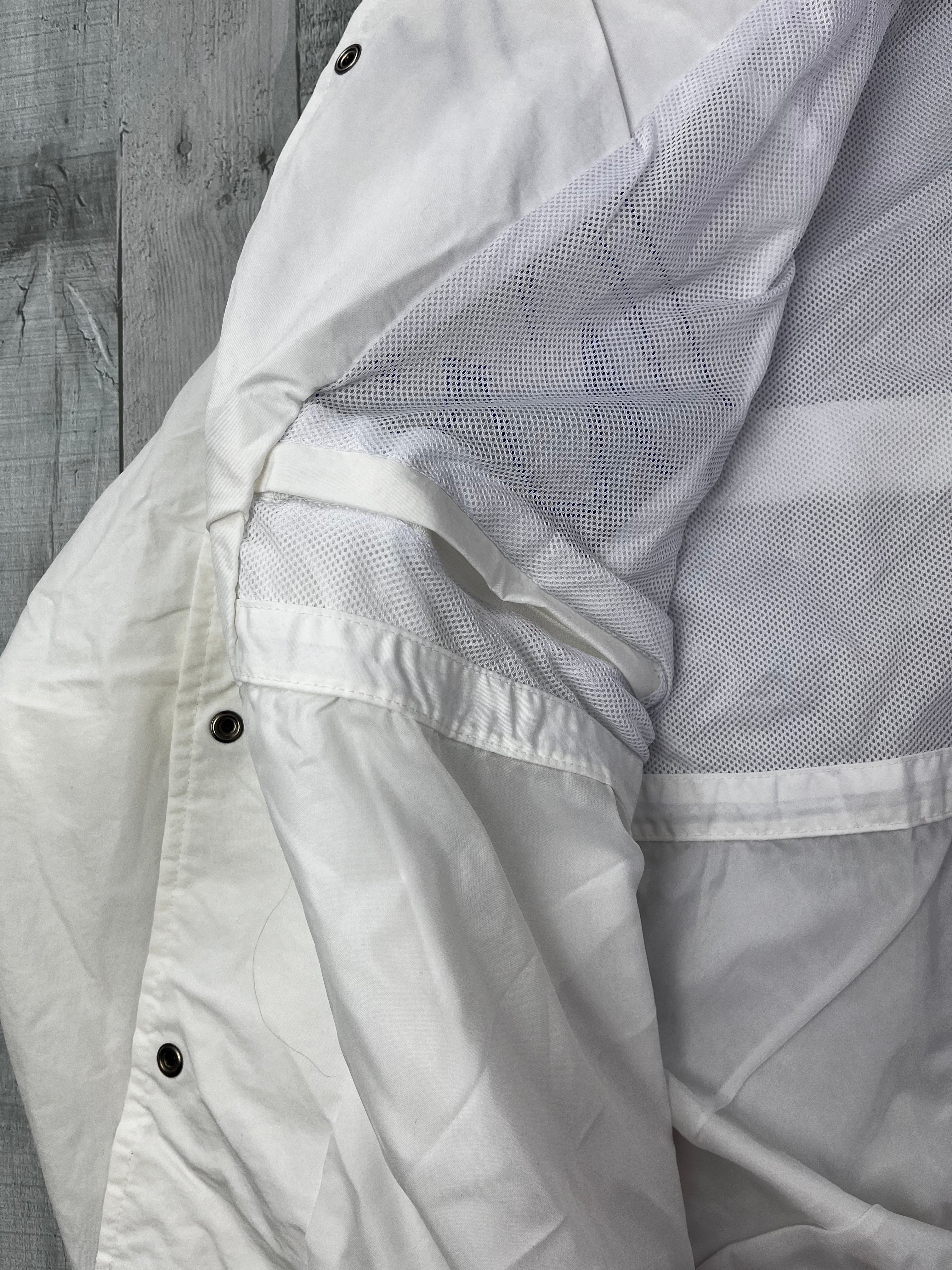 Willie Esco Vintage Trainingsjacke 90s Weiß Blau M