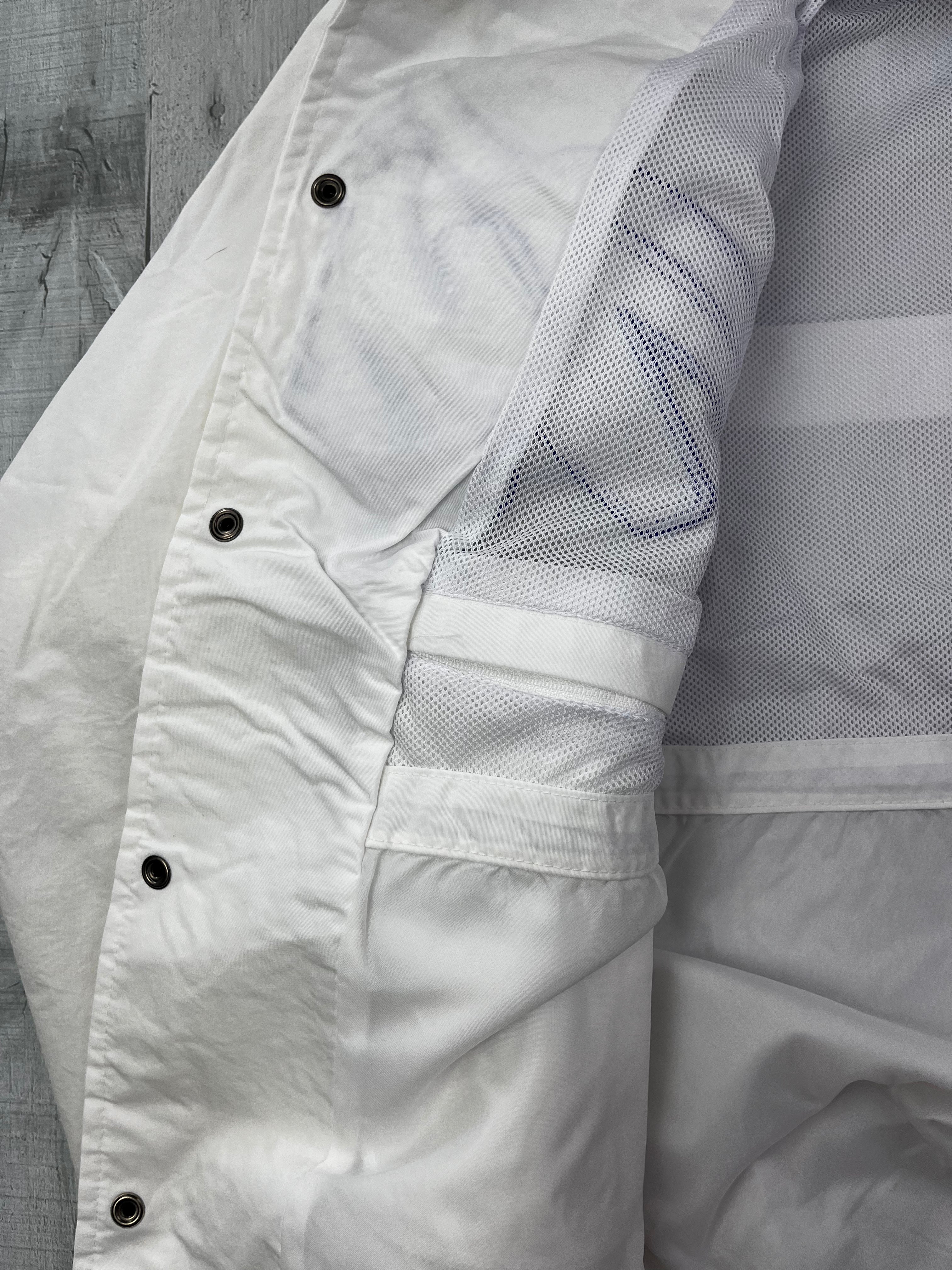 Willie Esco Vintage Trainingsjacke 90s Weiß Blau M