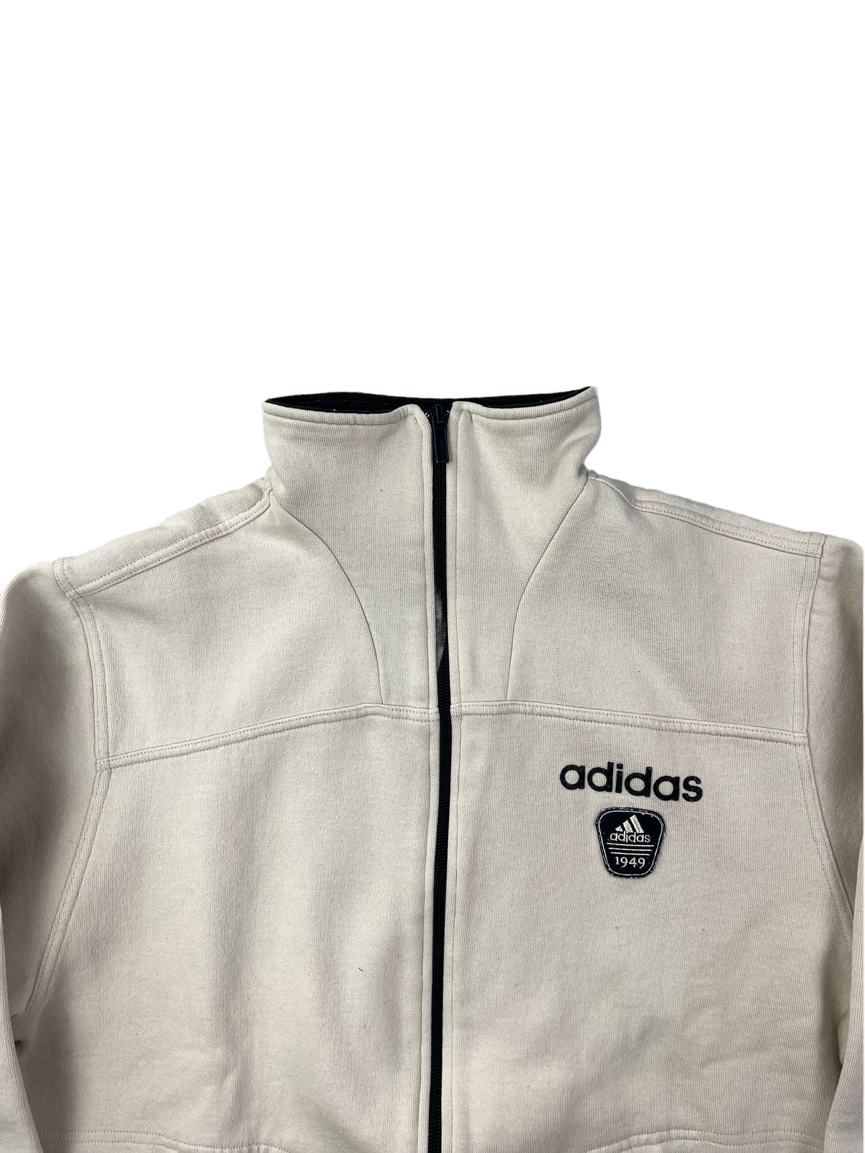 Adidas Vintage 1/4 Zip Pullover Y2K Beige M