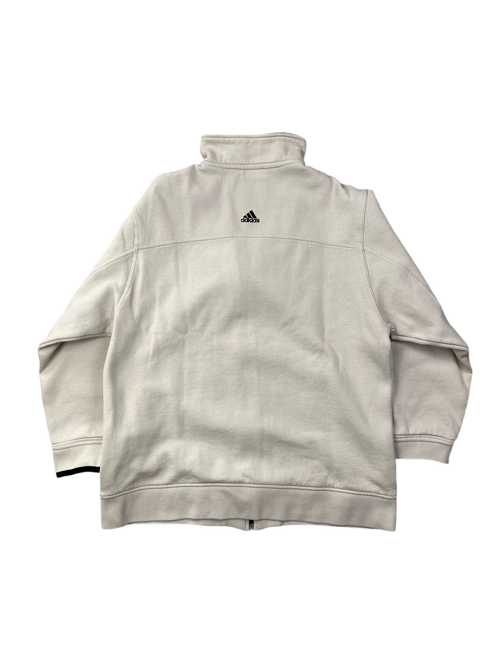Adidas Vintage 1/4 Zip Pullover Y2K Beige M
