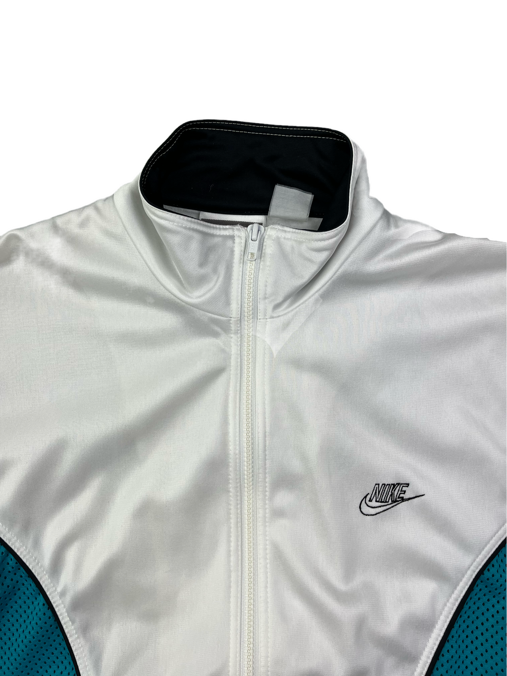 Nike Vintage Trainingsjacke 90s Selten Weiß Grün M