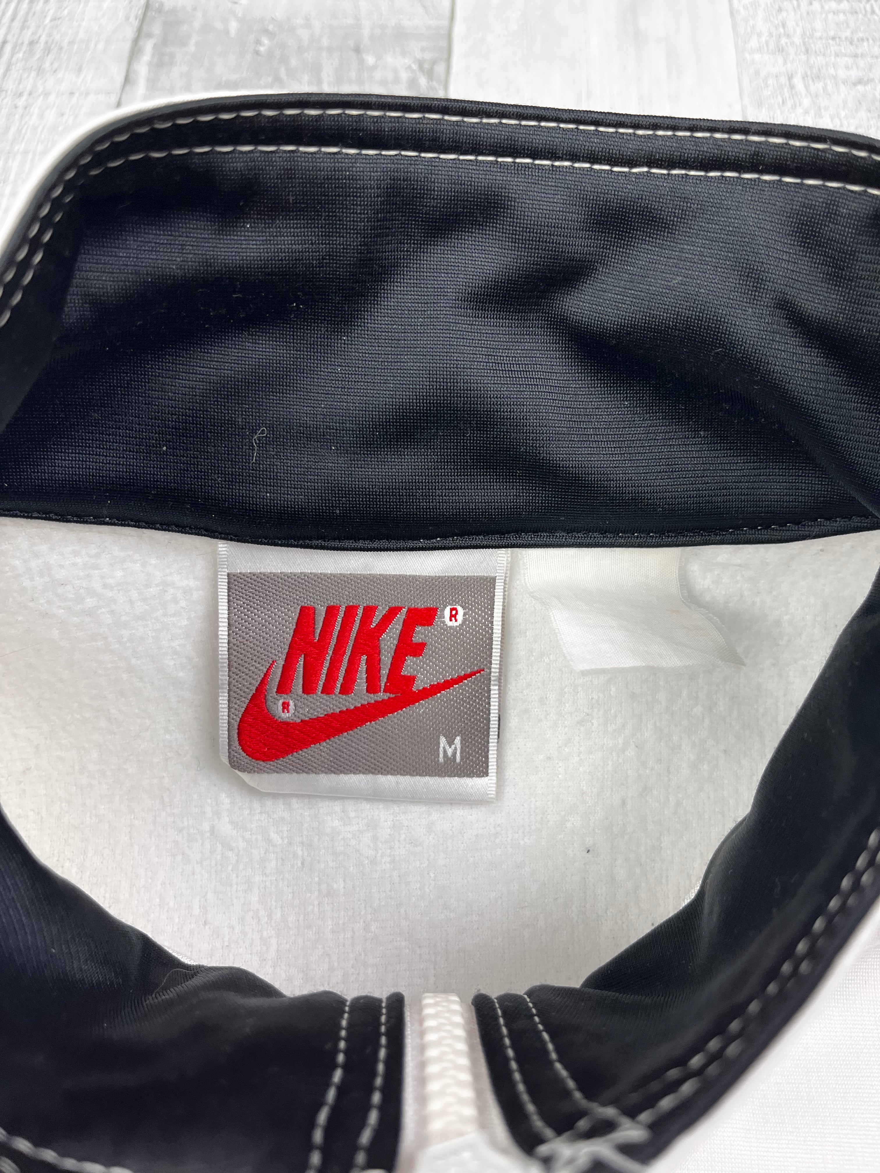 Nike Vintage Trainingsjacke 90s Selten Weiß Grün M