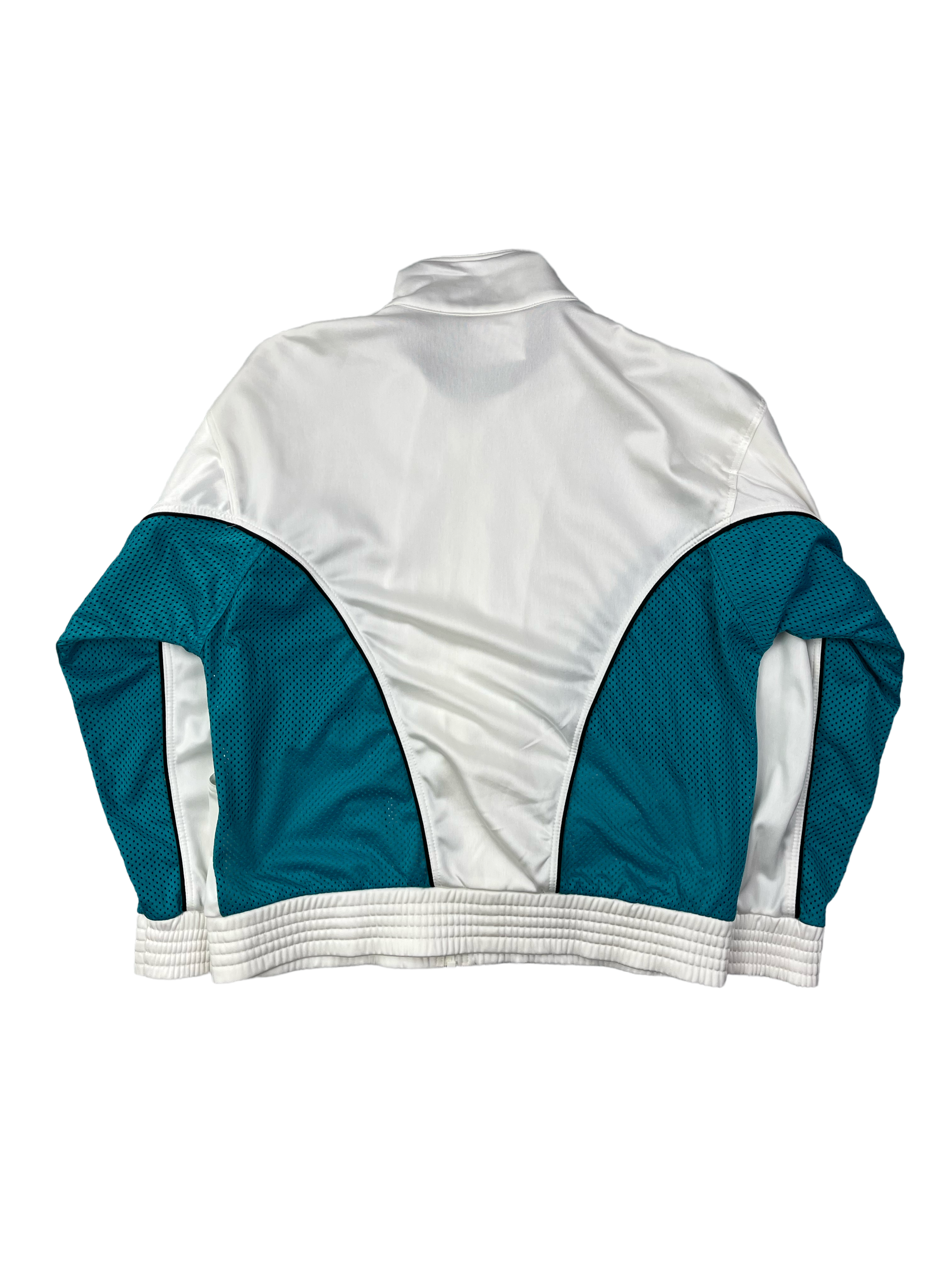 Nike Vintage Trainingsjacke 90s Selten Weiß Grün M