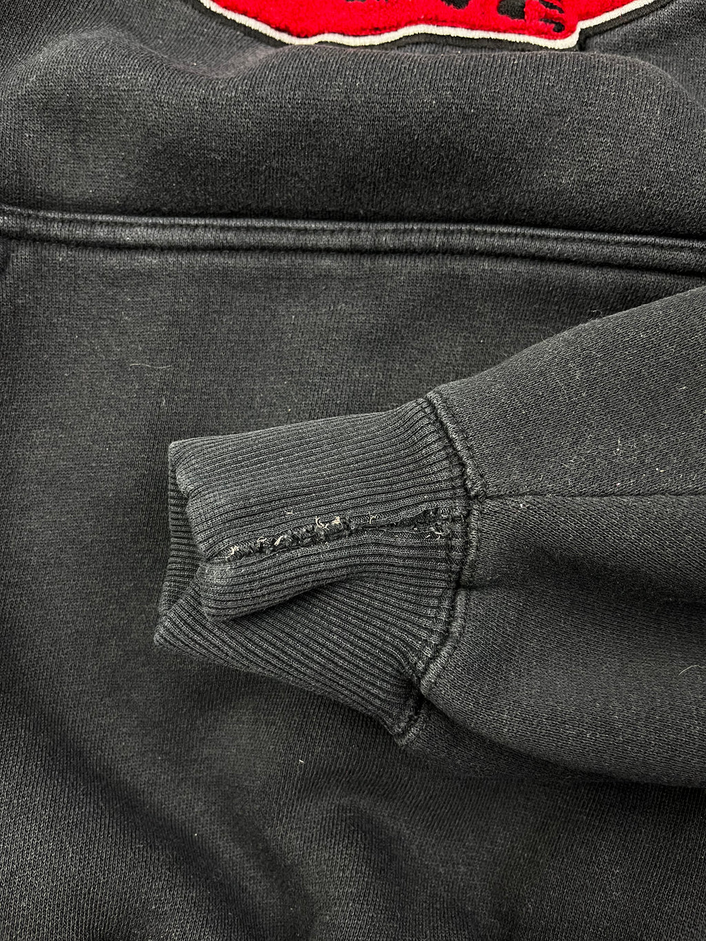 Johnny Blaze Vintage Hoodie 90s Selten Schwarz Rot L