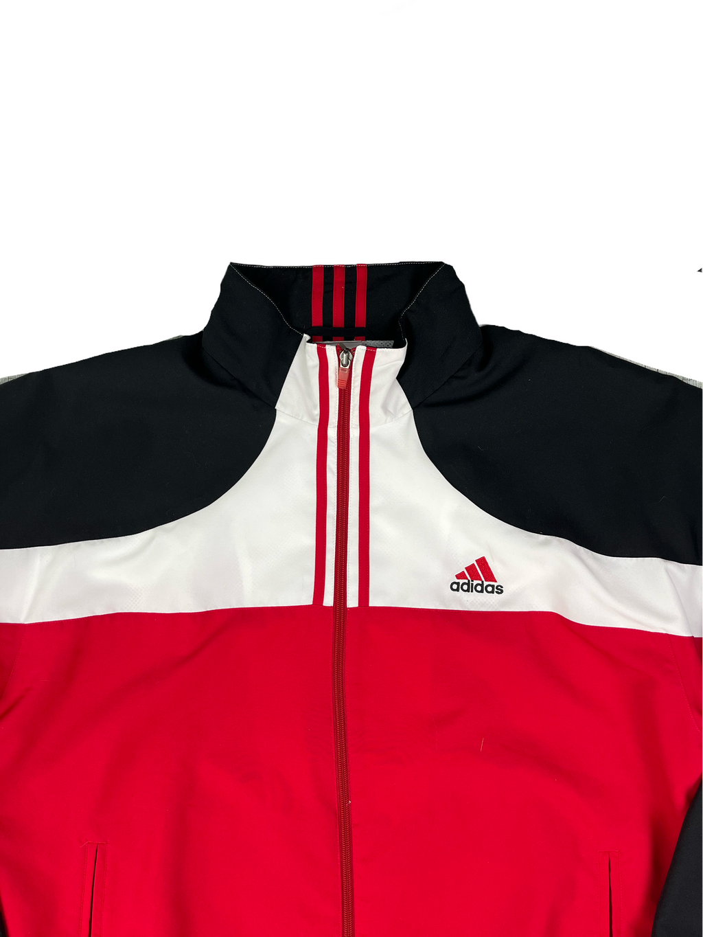 Adidas Vintage Trainingsanzug Y2K Rot Schwarz XL