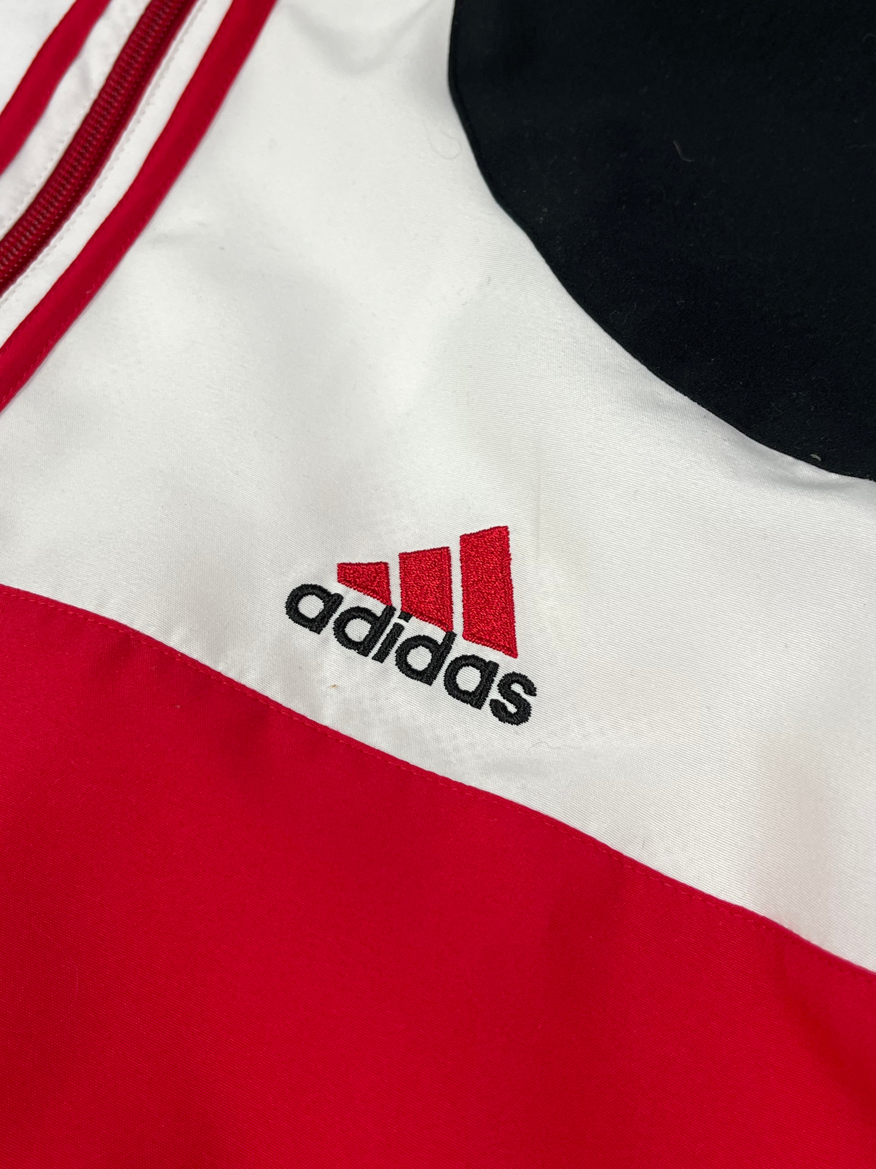 Adidas Vintage Trainingsanzug Y2K Rot Schwarz XL