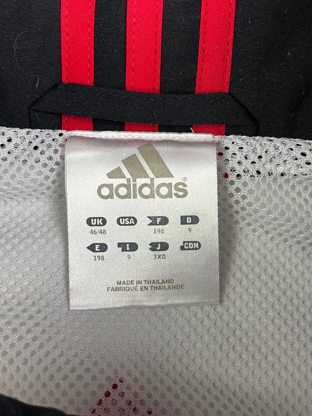 Adidas Vintage Trainingsanzug Y2K Rot Schwarz XL