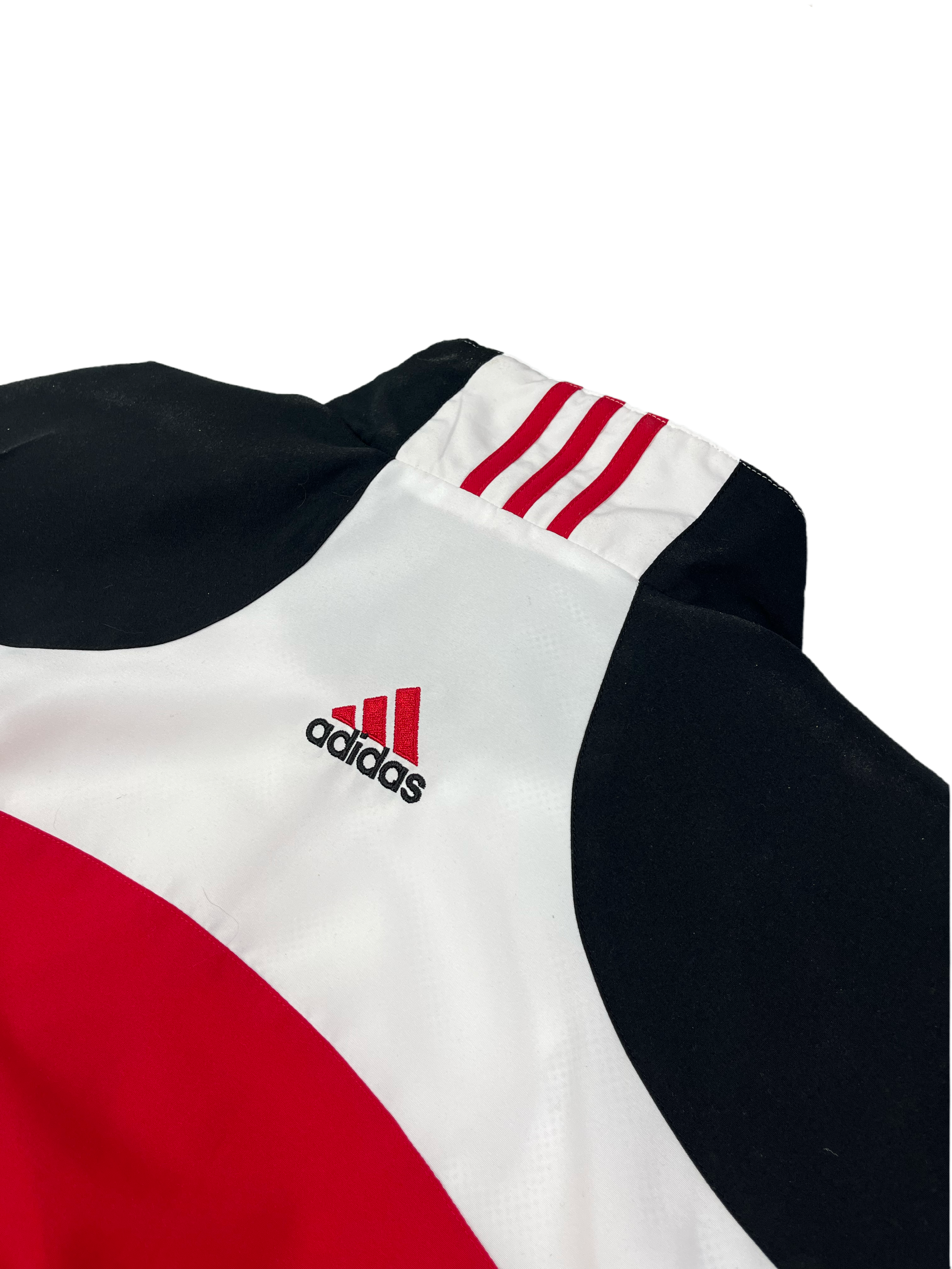 Adidas Vintage Trainingsanzug Y2K Rot Schwarz XL
