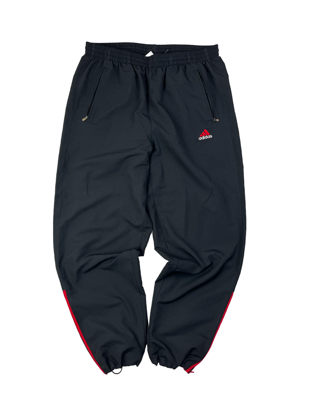 Adidas Vintage Trainingsanzug Y2K Rot Schwarz XL