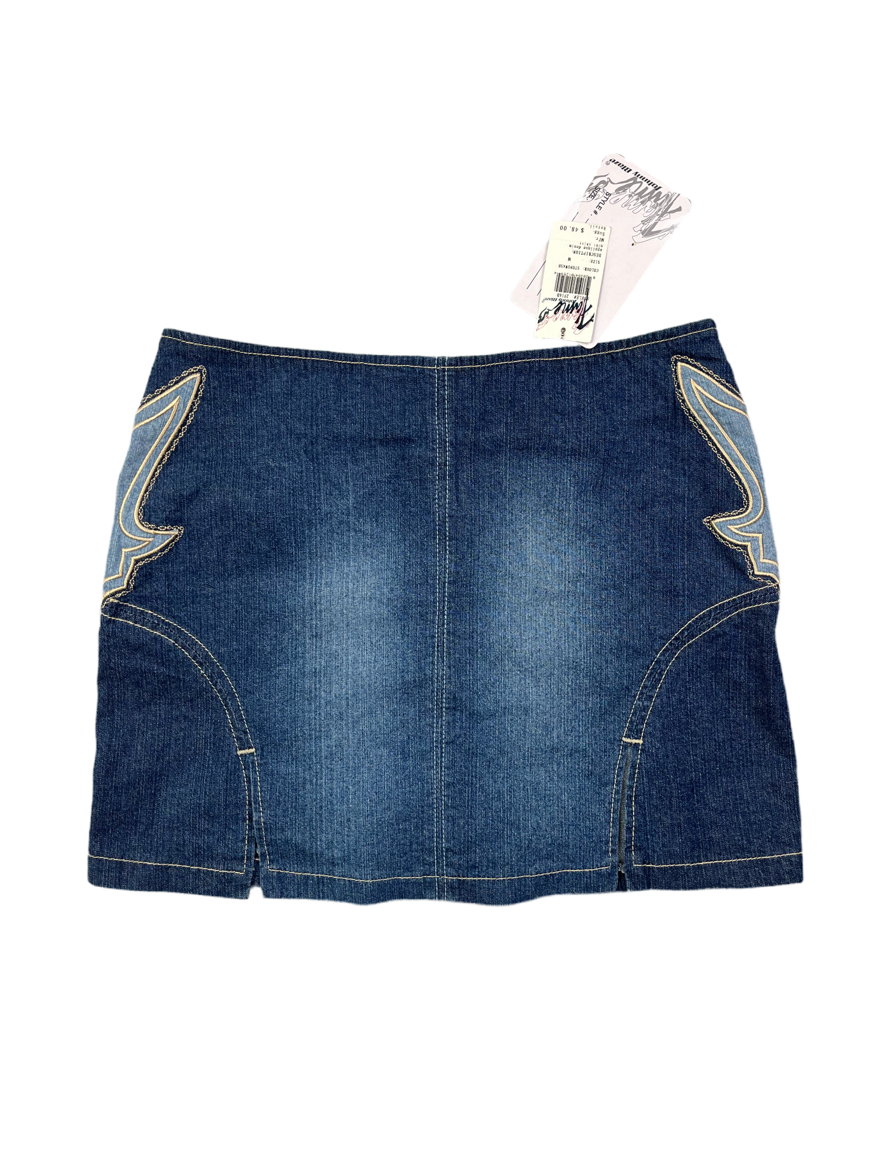 Johnny Blaze Vintage Damen Jeansrock 90s Blau M