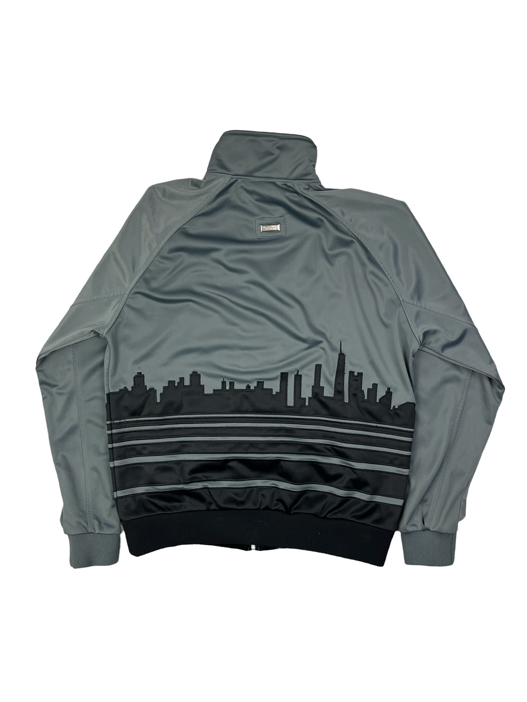 LRG Vintage Trainingsjacke Y2K Grau Schwarz M