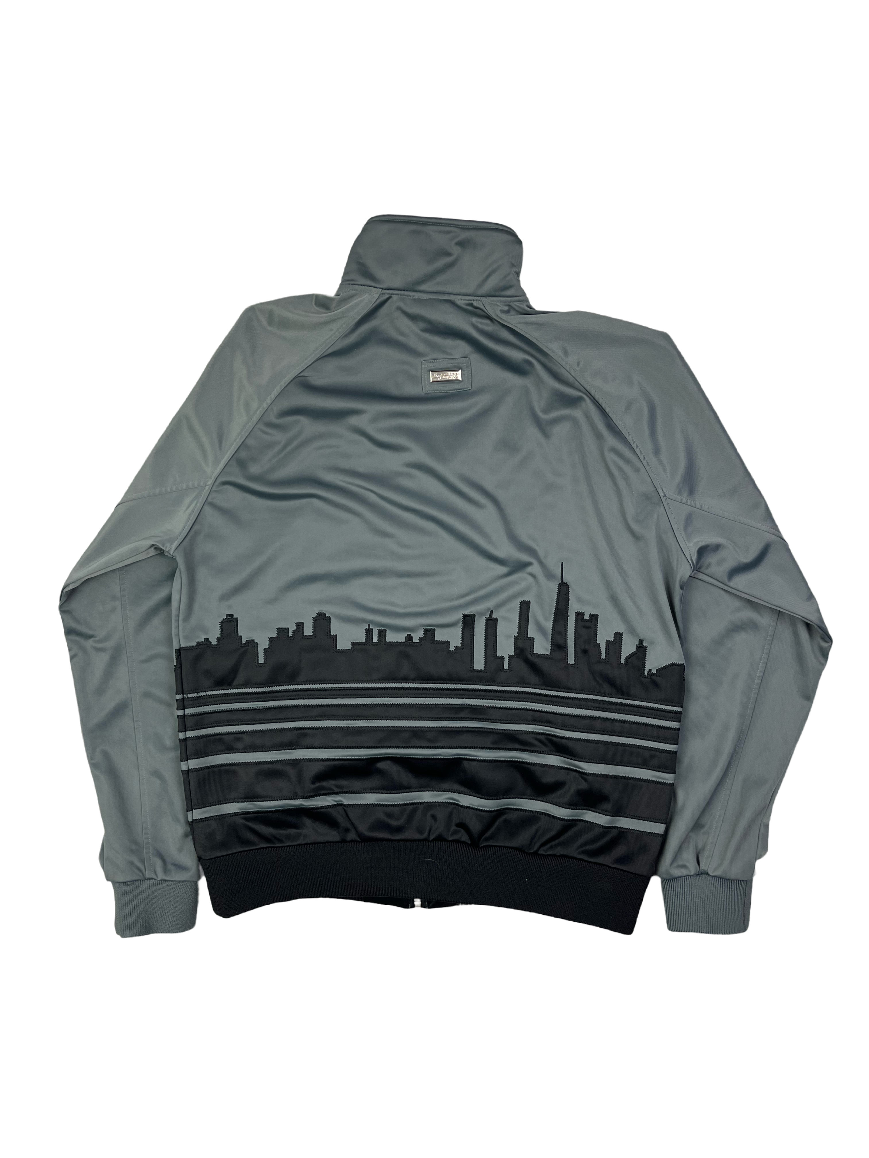 LRG Vintage Trainingsjacke Y2K Grau Schwarz M