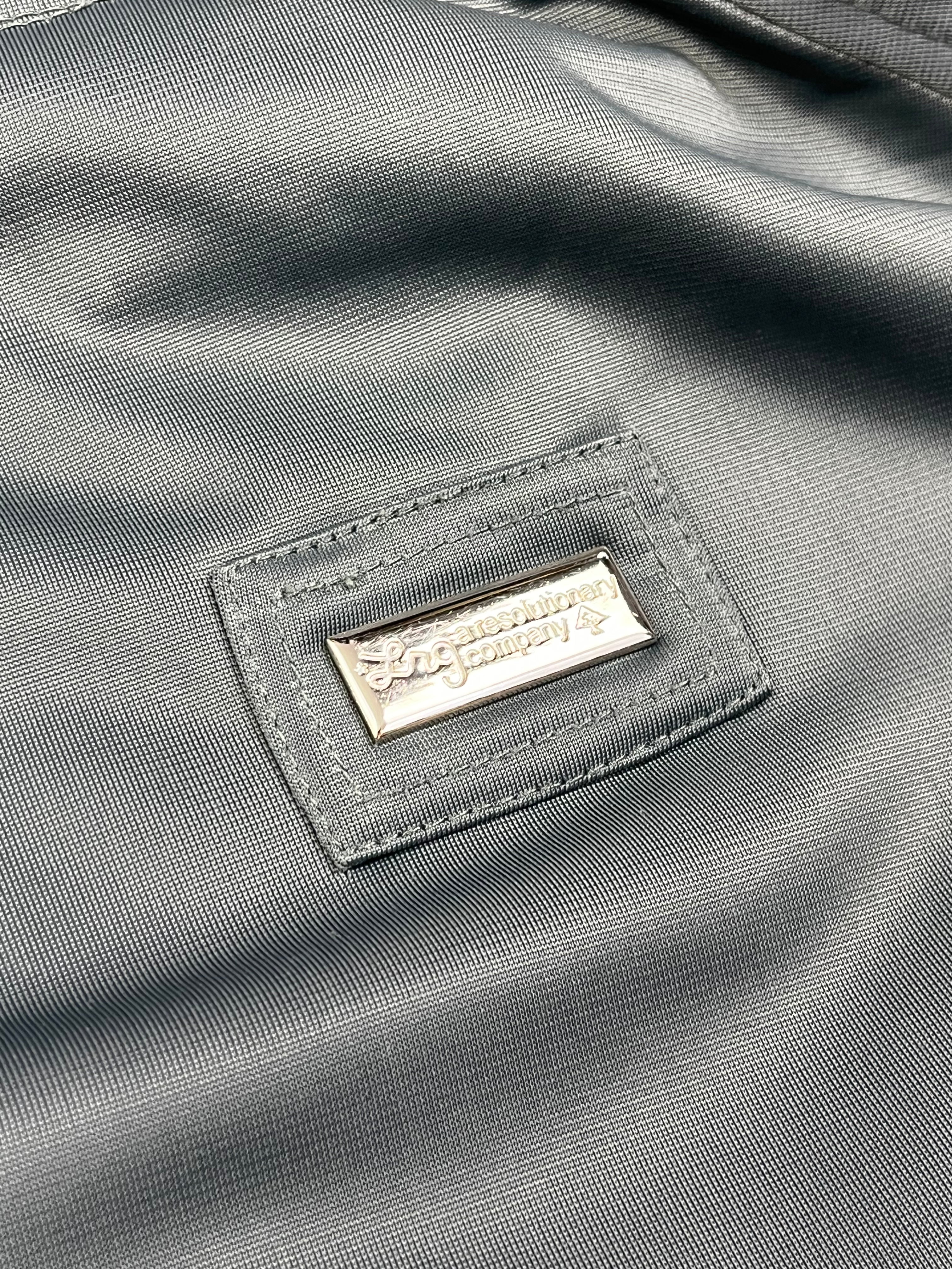 LRG Vintage Trainingsjacke Y2K Grau Schwarz M