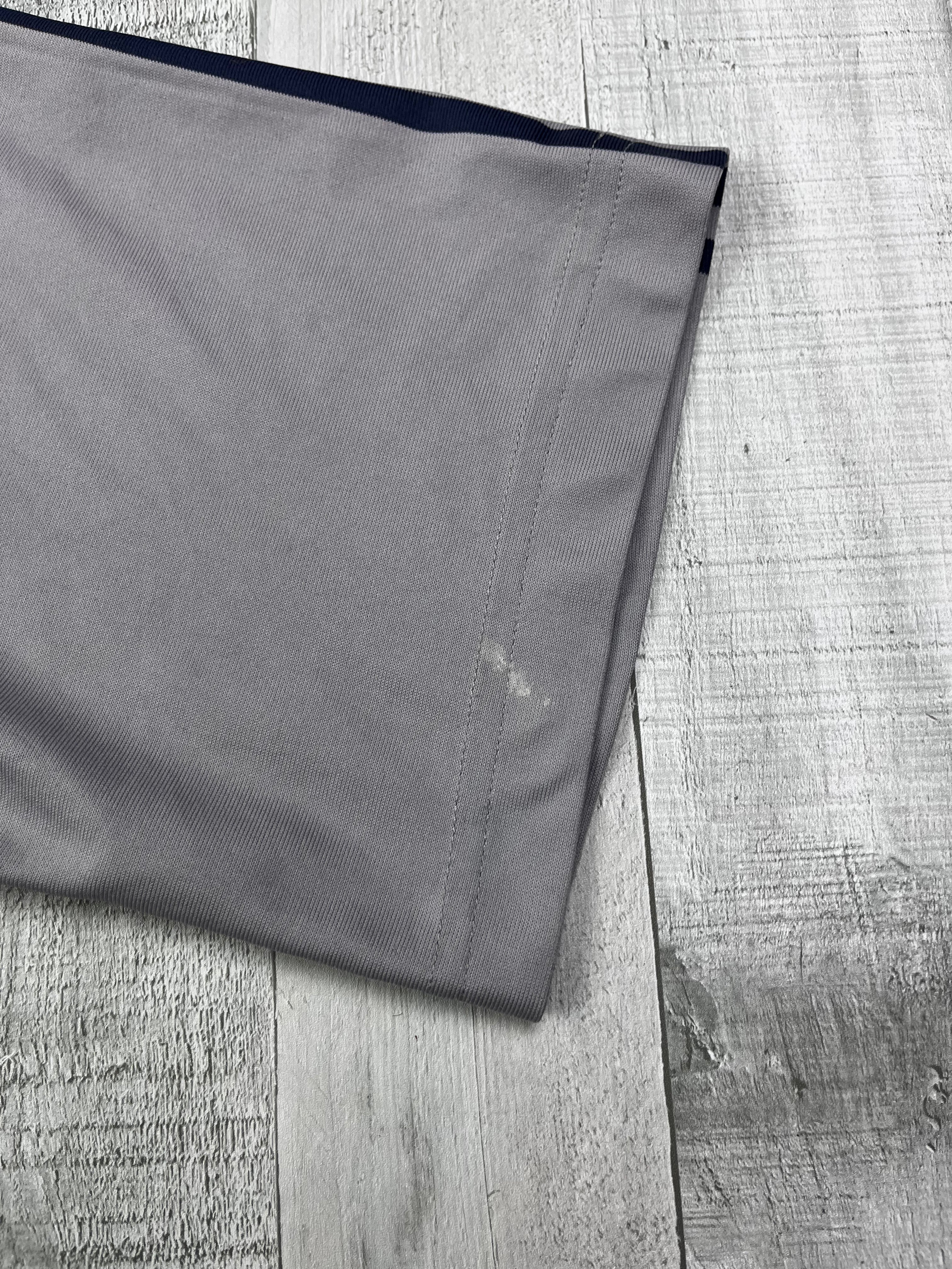 Adidas Vintage Polo Sport T-Shirt 90s Weiß Grau XL