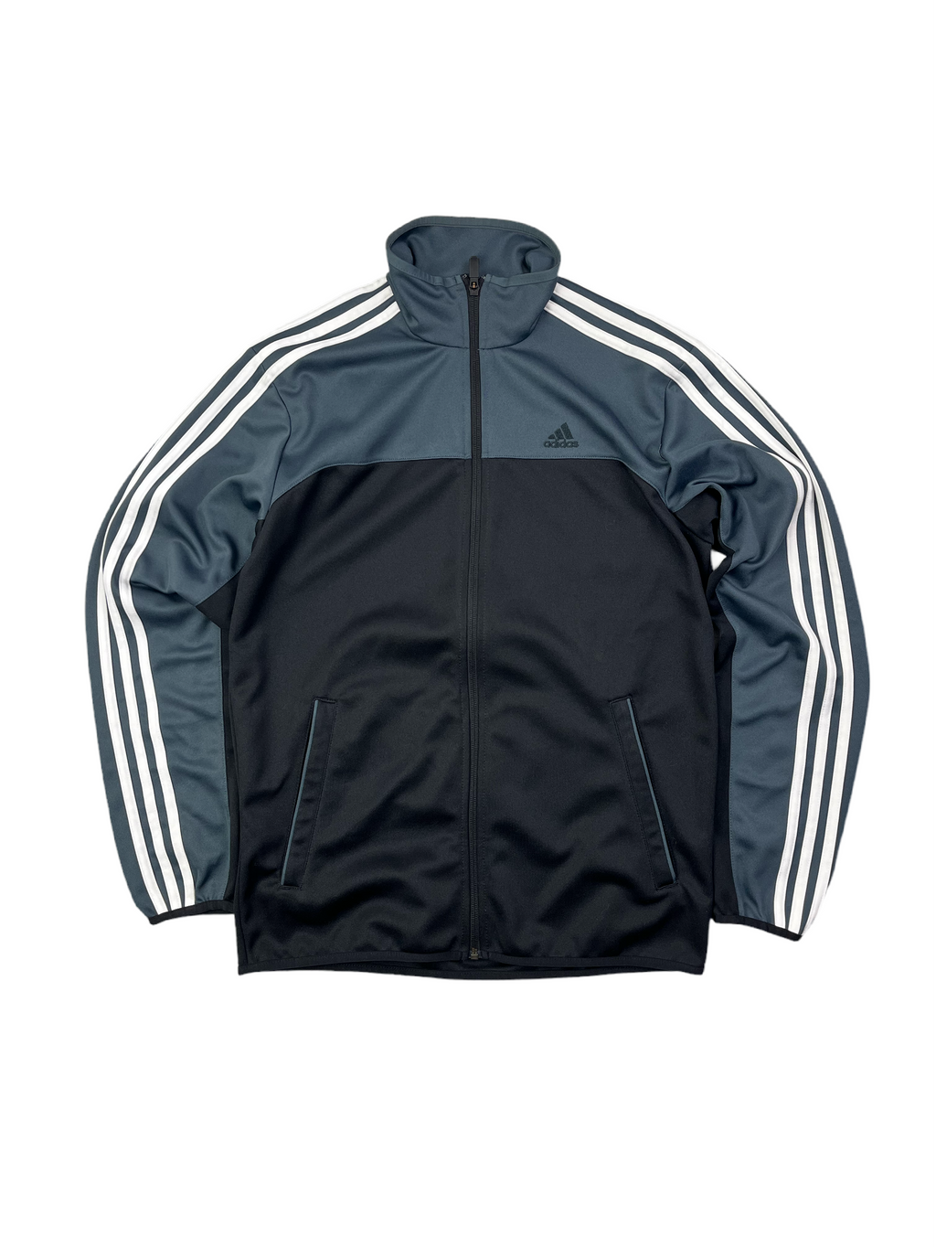 Adidas Vintage Trainingsjacke Y2K Schwarz Dunkelgrau S