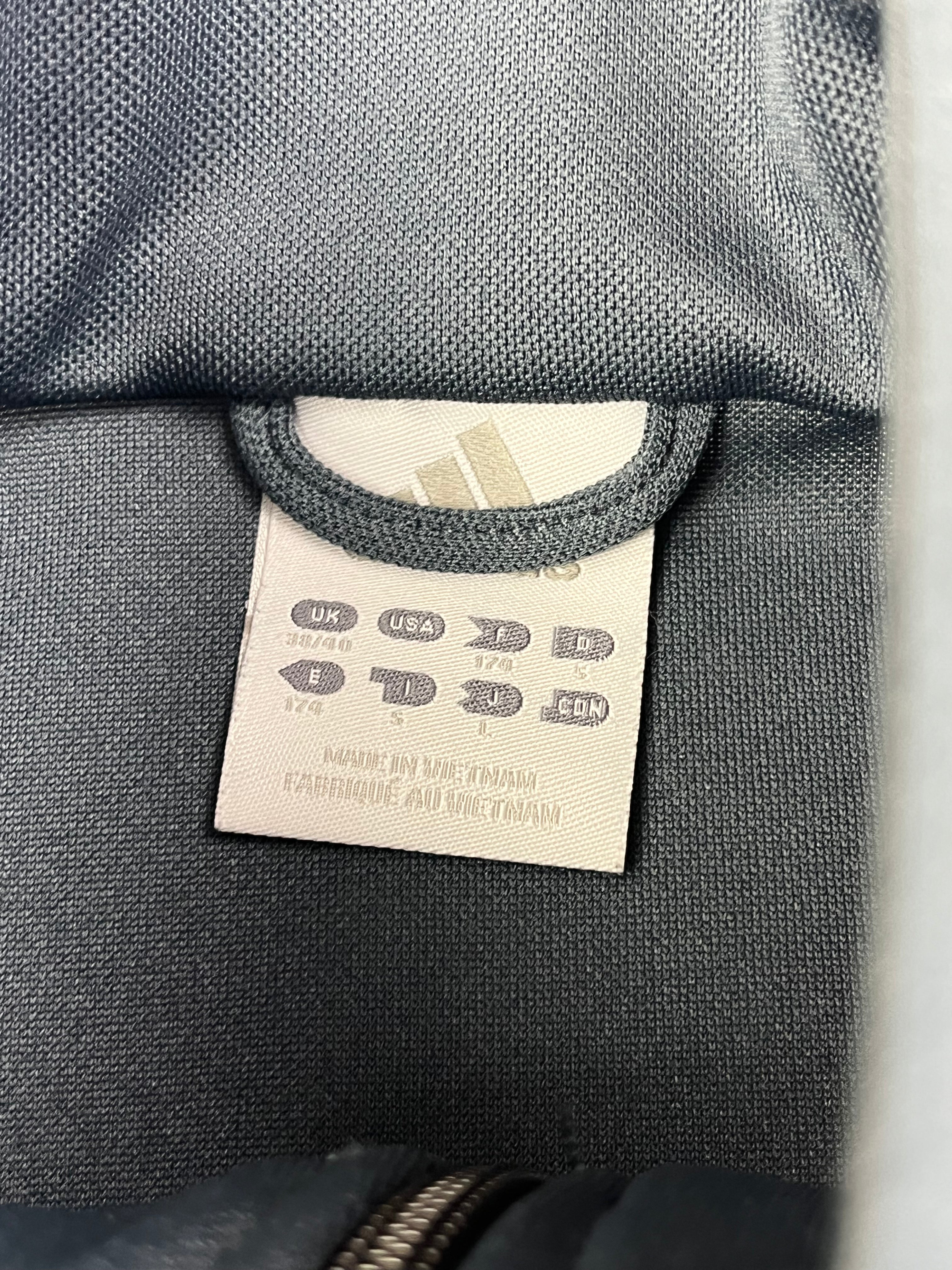 Adidas Vintage Trainingsjacke Y2K Schwarz Dunkelgrau S