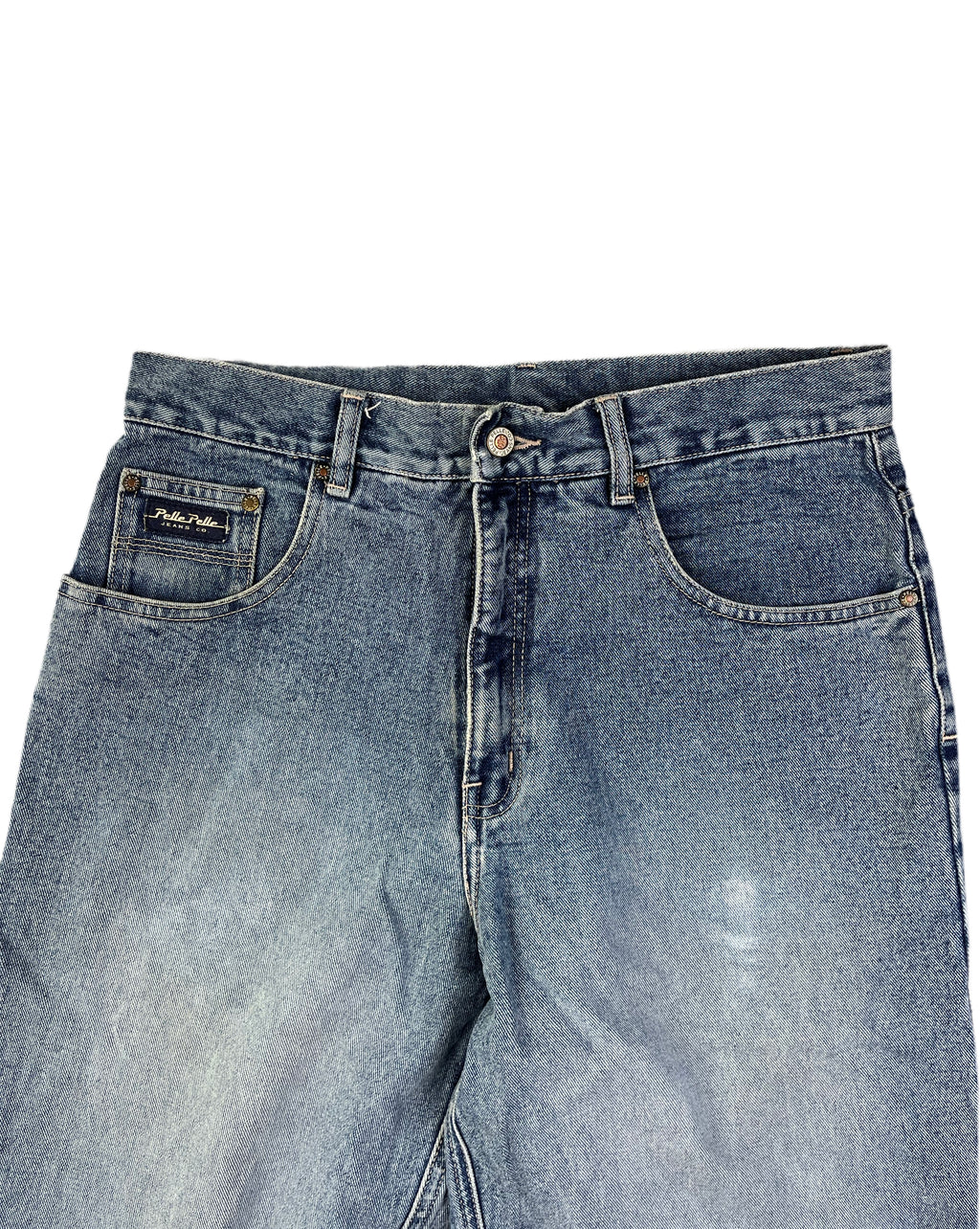 Pelle Pelle Vintage Baggy Jeans 90s Blau M