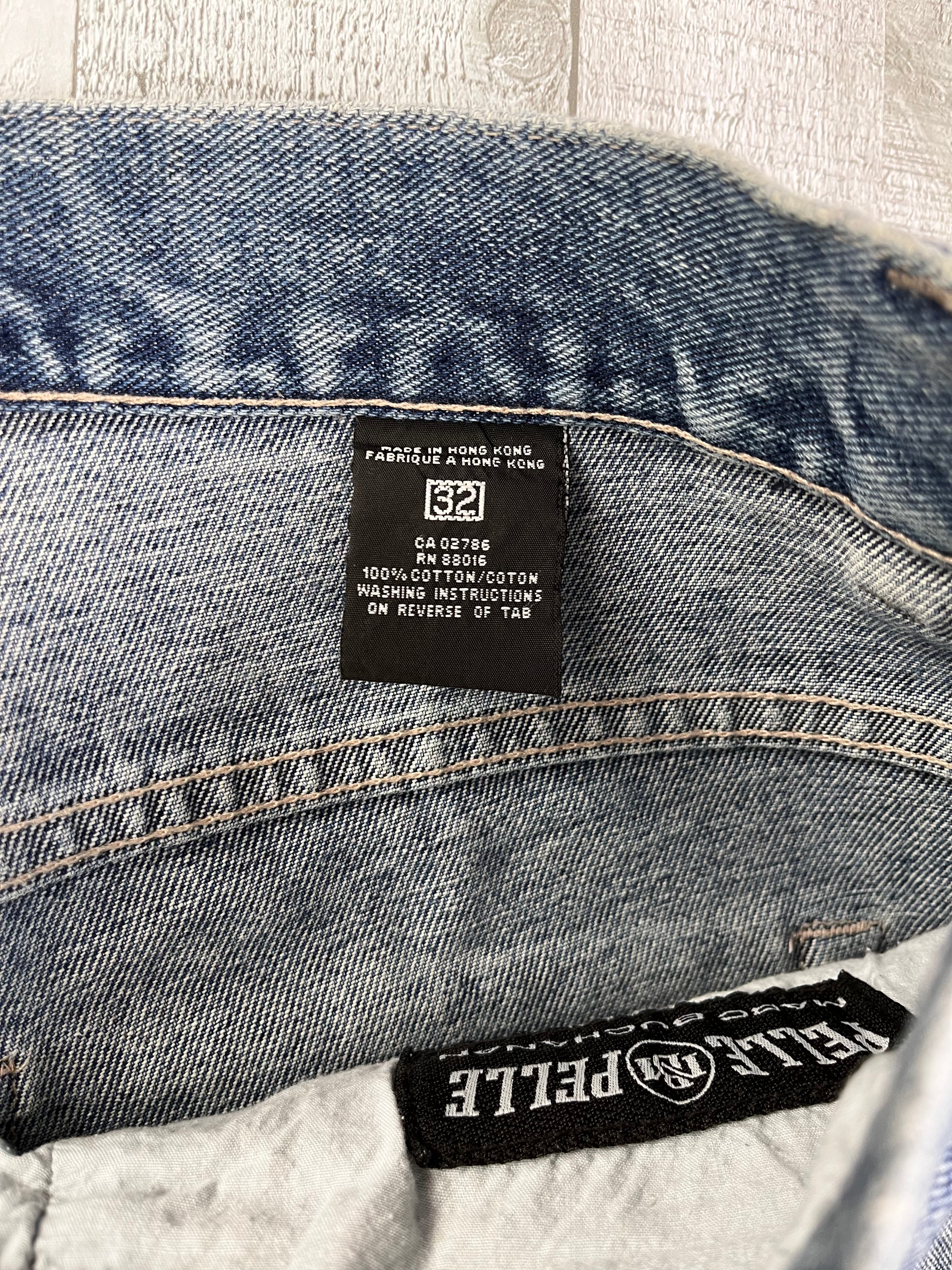 Pelle Pelle Vintage Baggy Jeans 90s Blau M