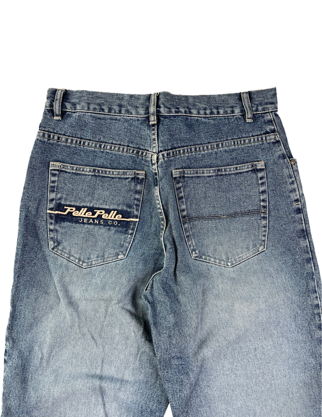 Pelle Pelle Vintage Baggy Jeans 90s Blau M