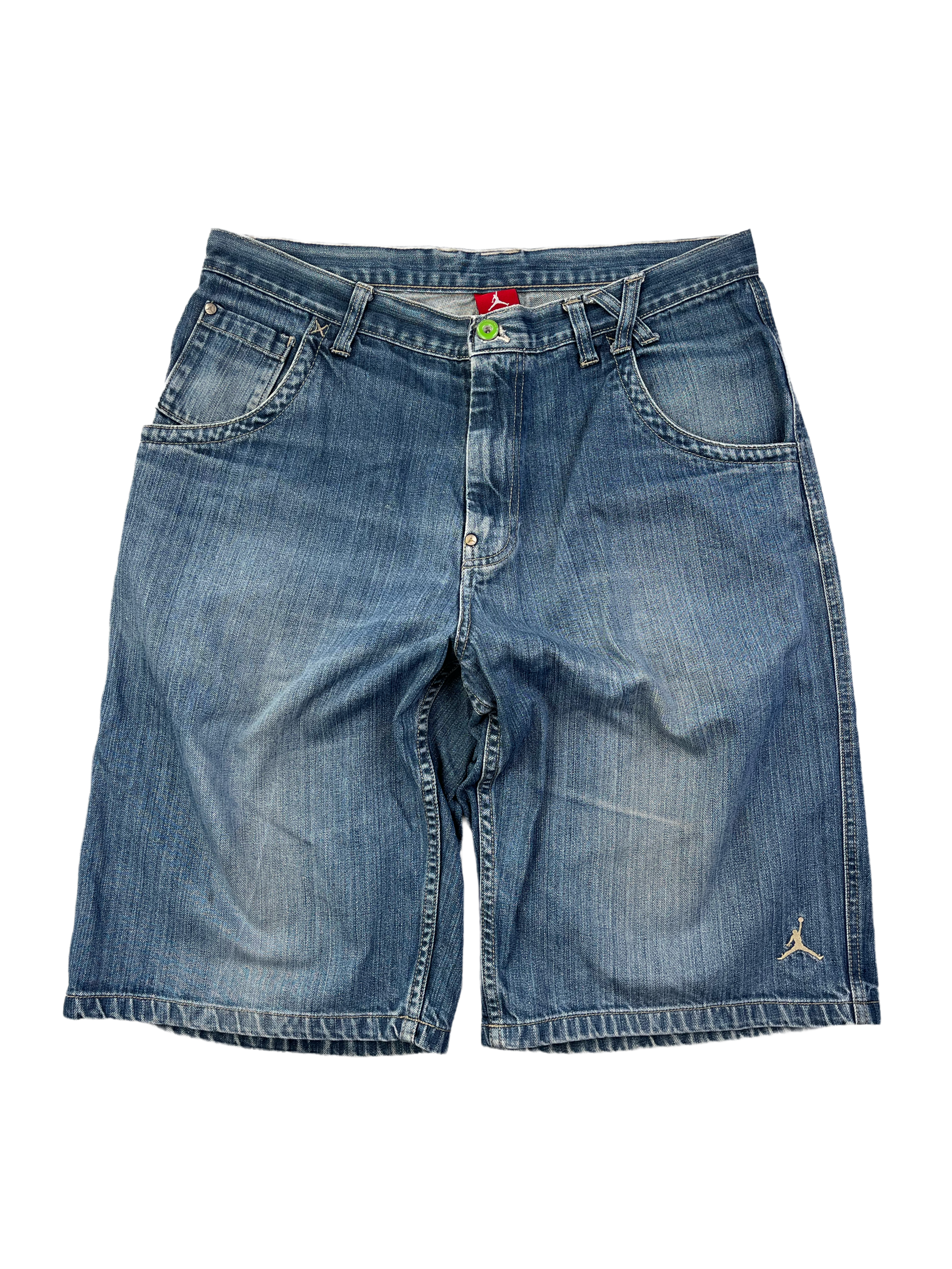 Nike Air Jordan Vintage Jeans Shorts 90s Blau L