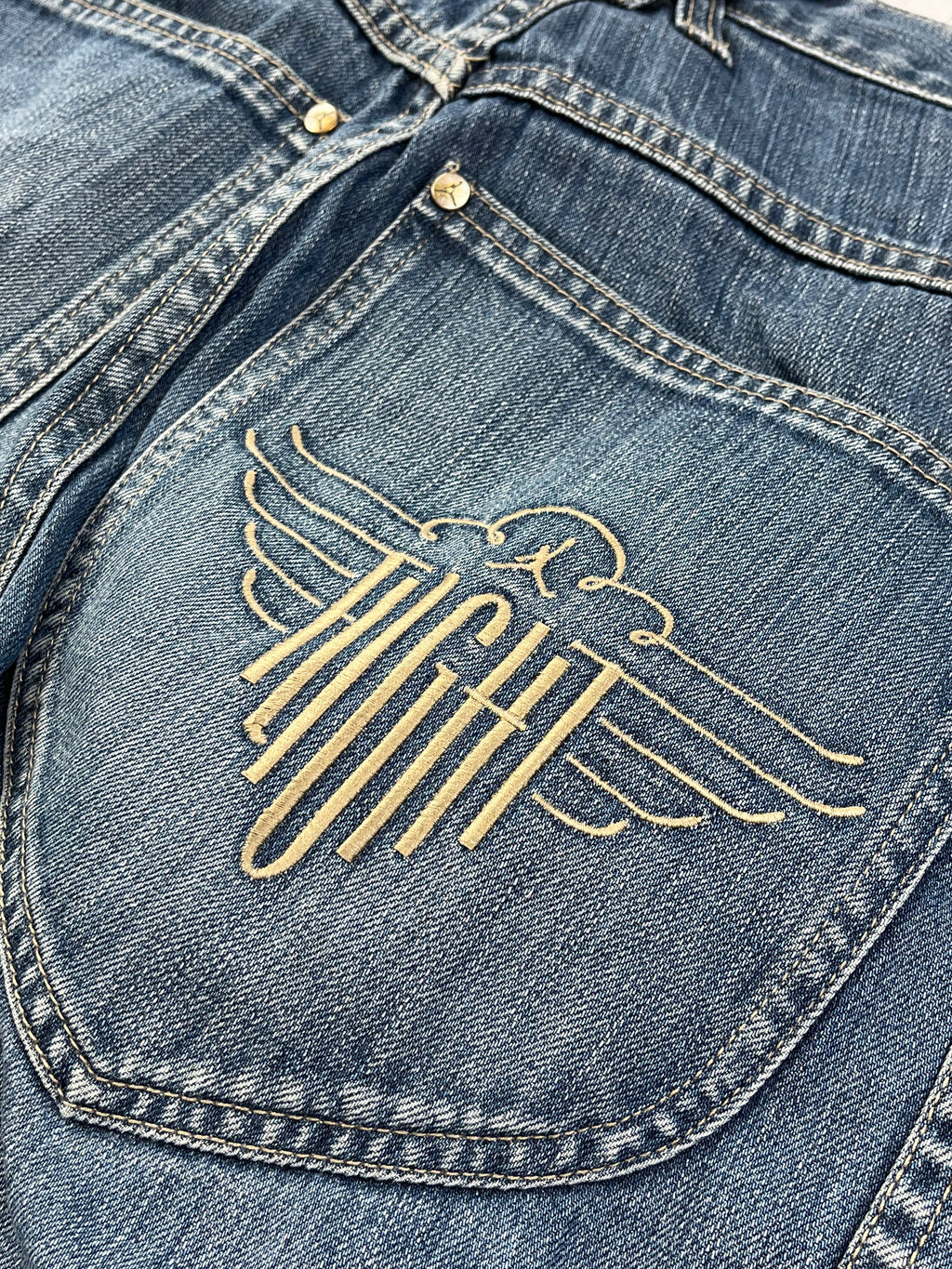 Nike Air Jordan Vintage Jeans Shorts 90s Blau L