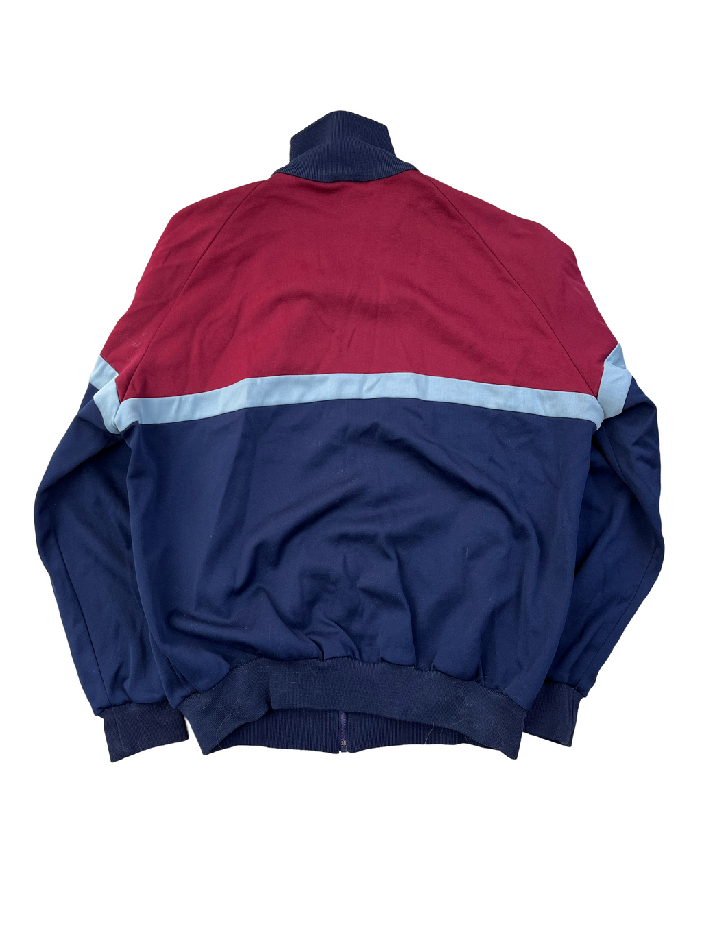 Adidas Vintage Trainingsjacke 80s Rot Dunkelblau XL