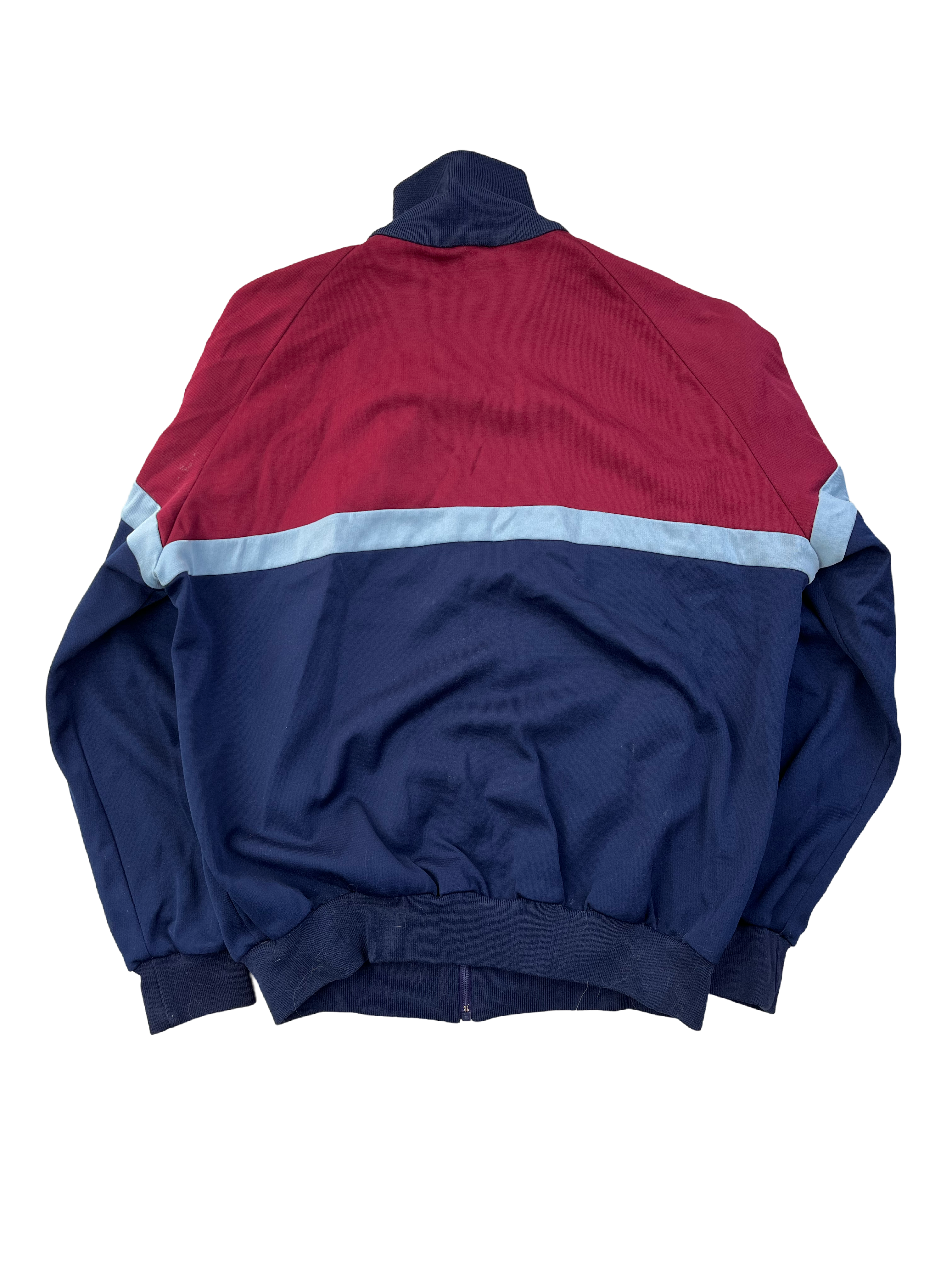 Adidas Vintage Trainingsjacke 80s Rot Dunkelblau XL