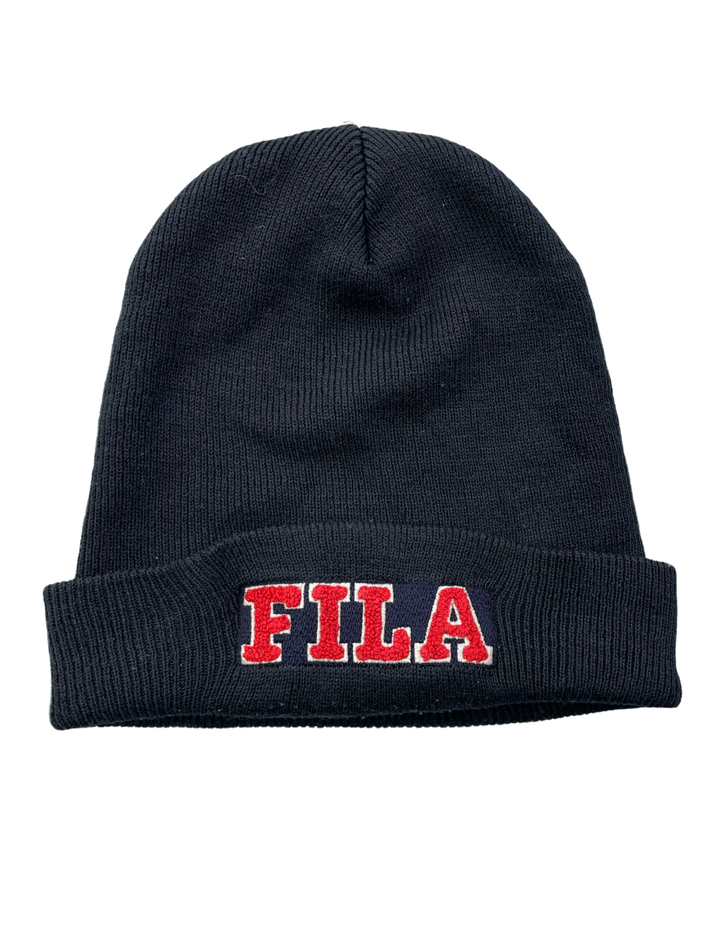 FILA Vintage Mütze Y2K Dunkelblau Rot