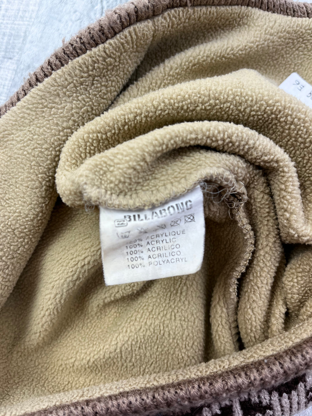 Billabong Vintage Mütze Y2K Beige Creme