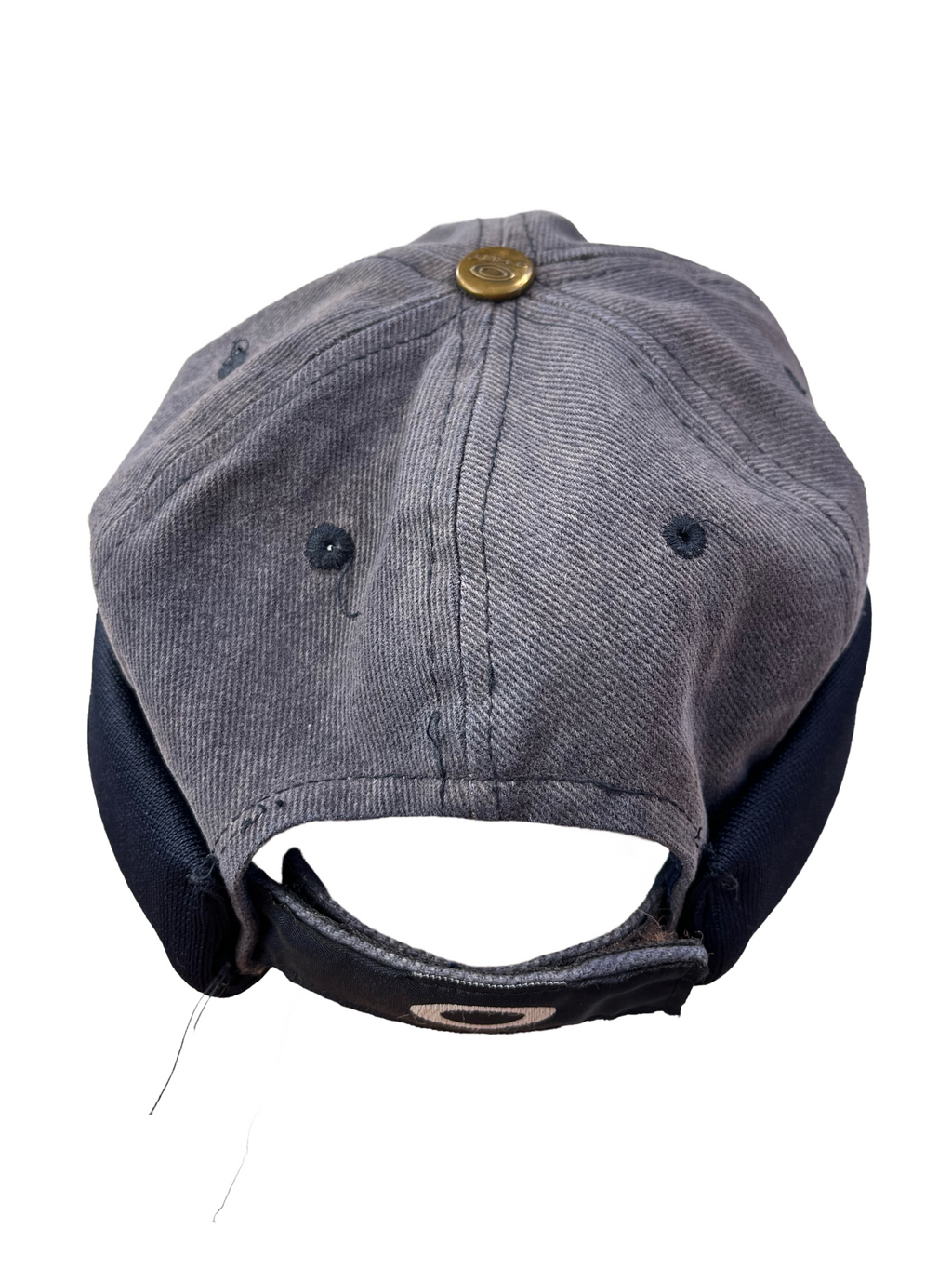 Oakley Vintage Docke Mütze Y2K Dunkelblau Grau