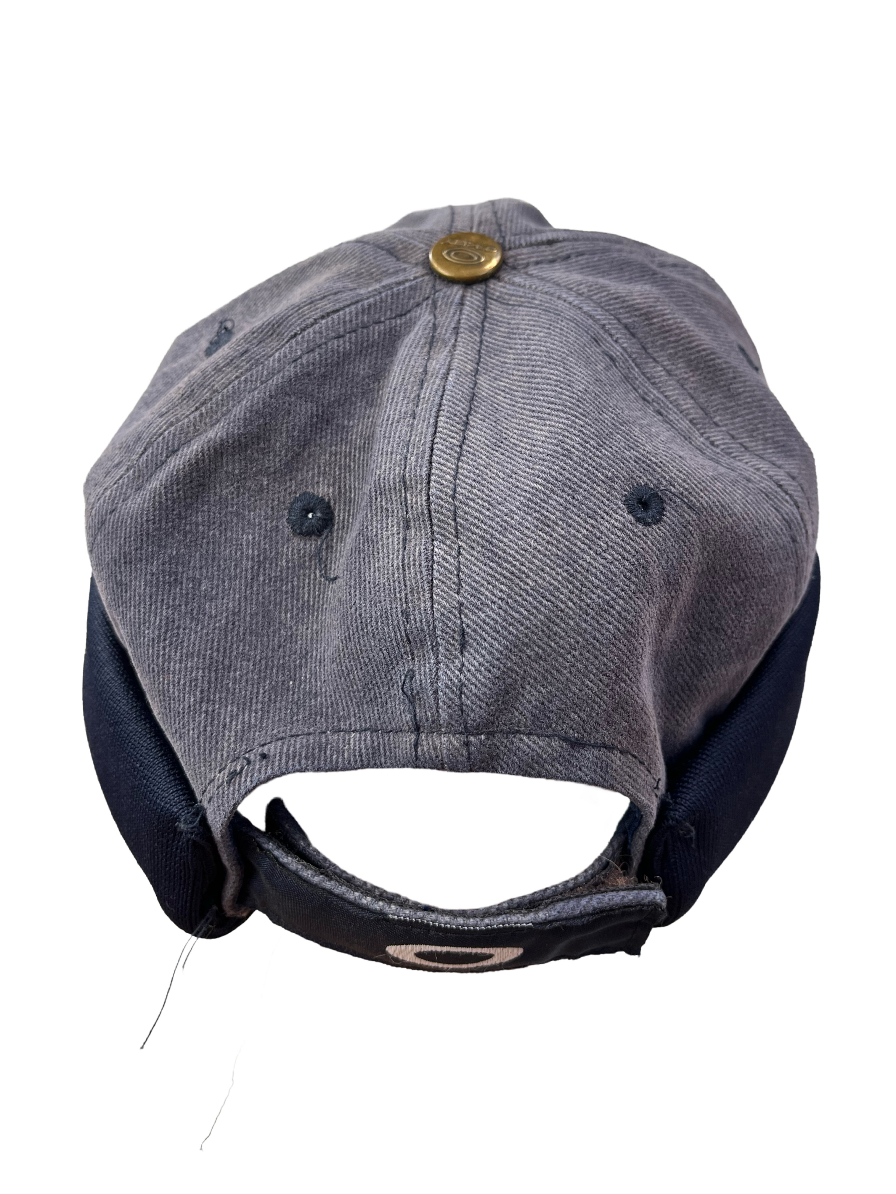Oakley Vintage Docke Mütze Y2K Dunkelblau Grau