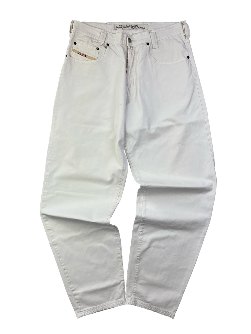 Diesel Vintage Saddler Jeans Y2K Weiß XL