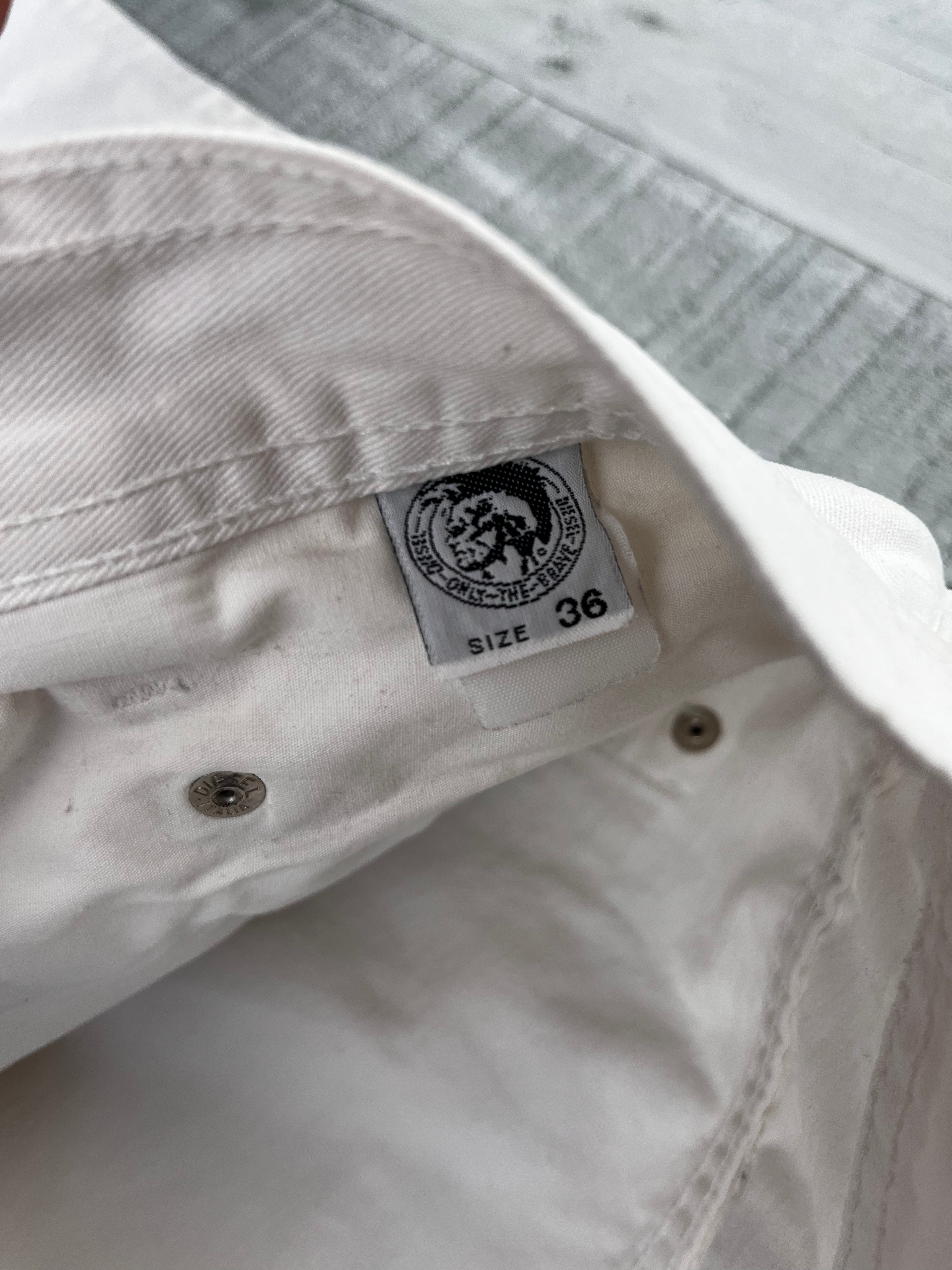 Diesel Vintage Saddler Jeans Y2K Weiß XL