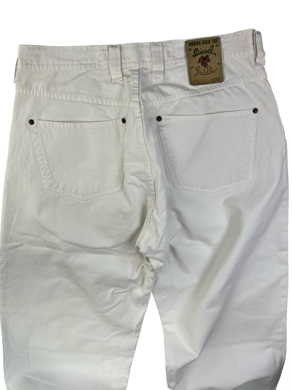 Diesel Vintage Saddler Jeans Y2K Weiß XL