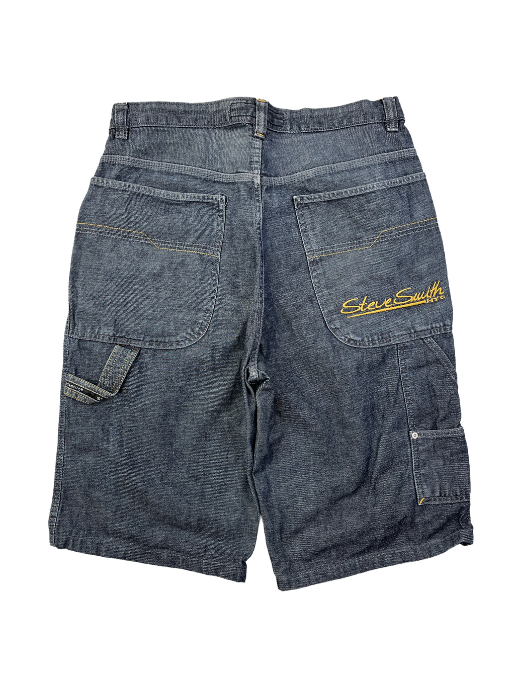 Steve Smith Vintage Jeans Shorts 90s Blaugrau XL