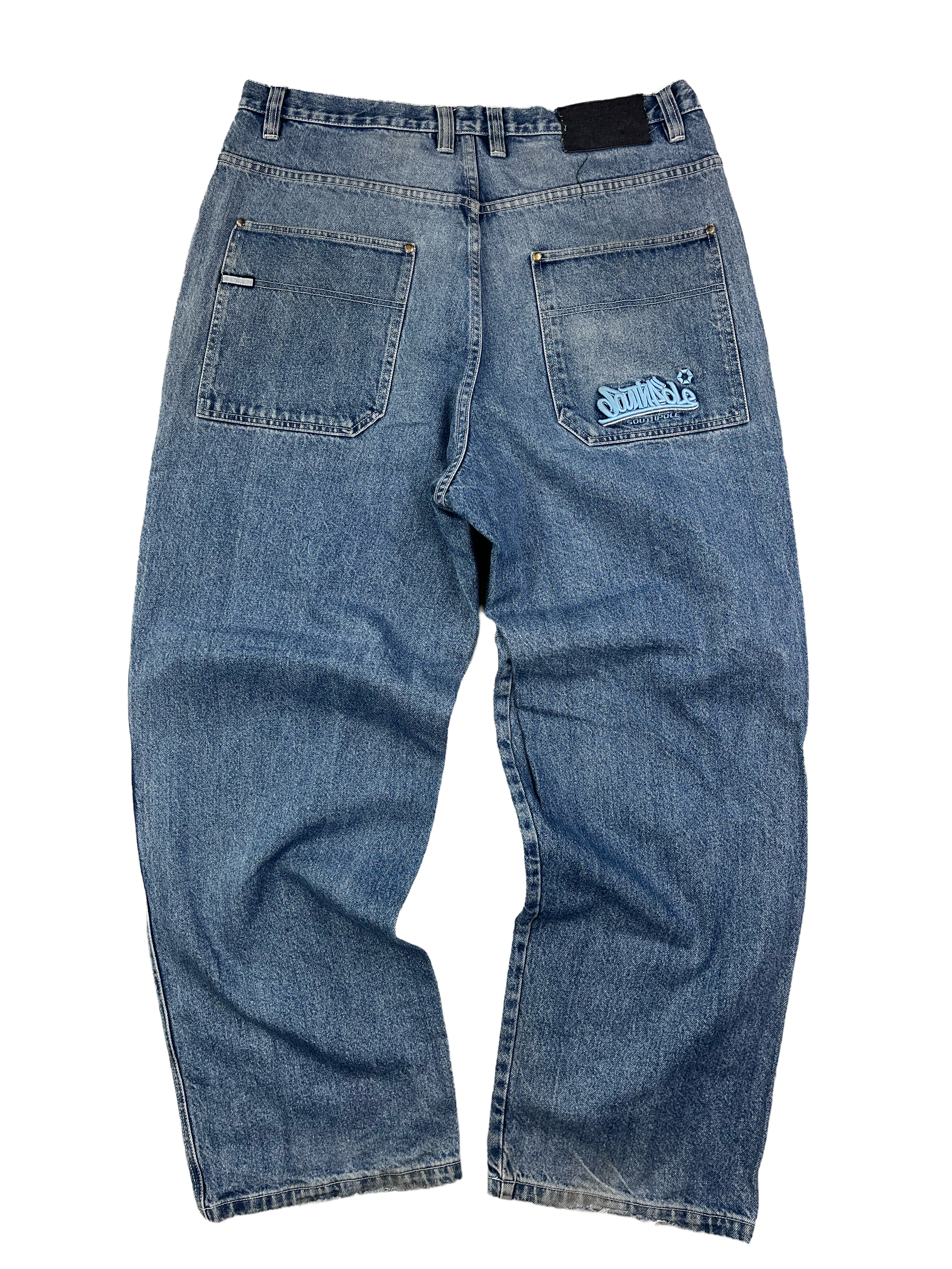 Southpole Vintage Baggy Jeans 90s Blau XL