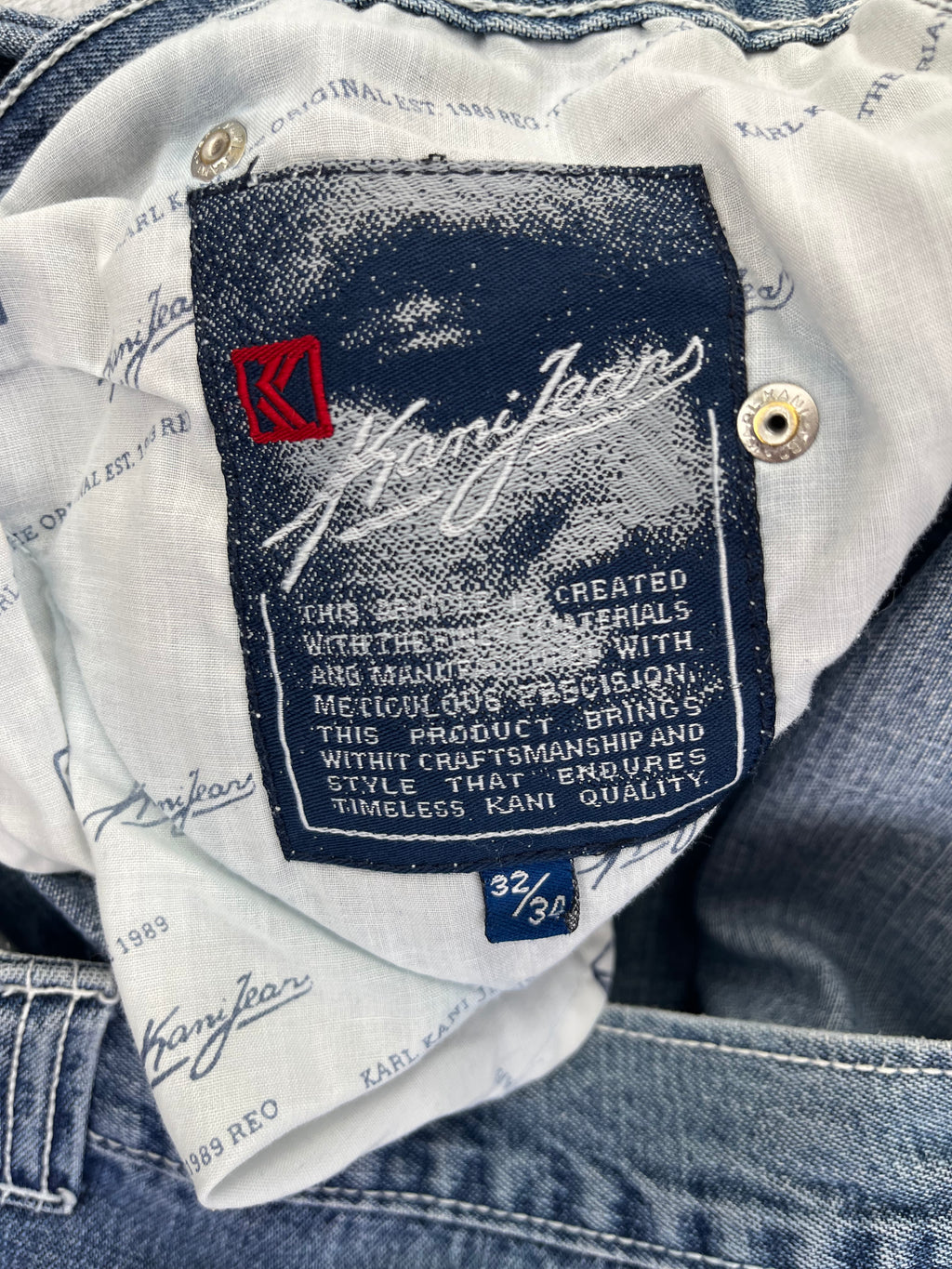 Karl Kani Vintage Baggy Jeans 90s Blau L