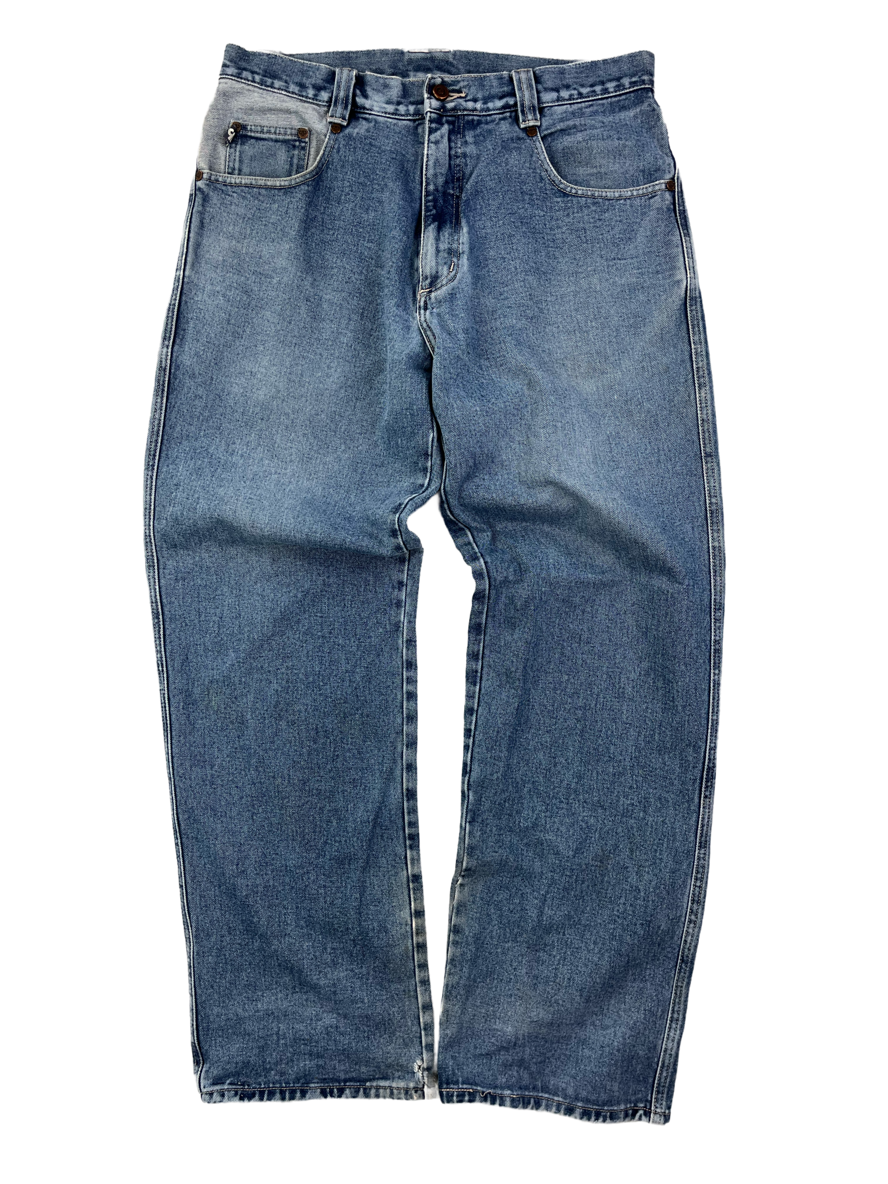 Pelle Pelle Vintage Baggy Jeans 90s Blau M