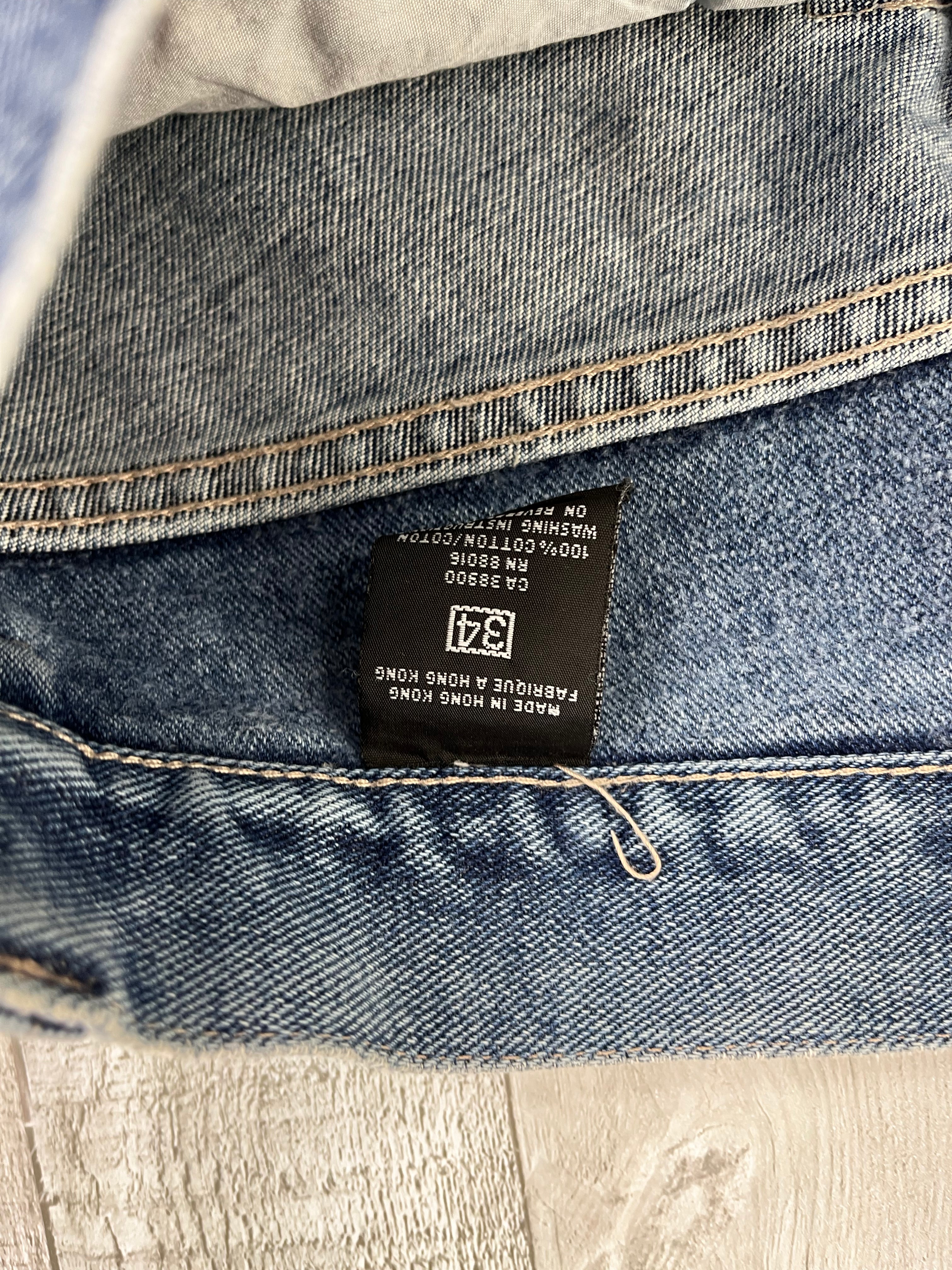 Pelle Pelle Vintage Baggy Jeans 90s Blau M