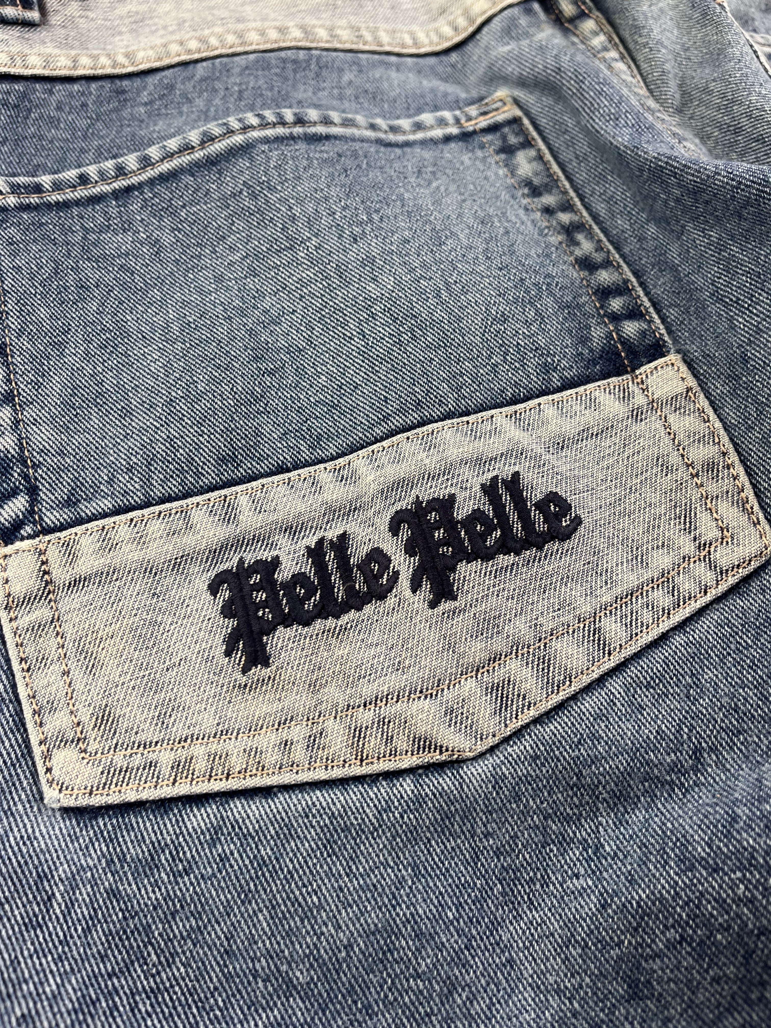 Pelle Pelle Vintage Baggy Jeans 90s Blau M