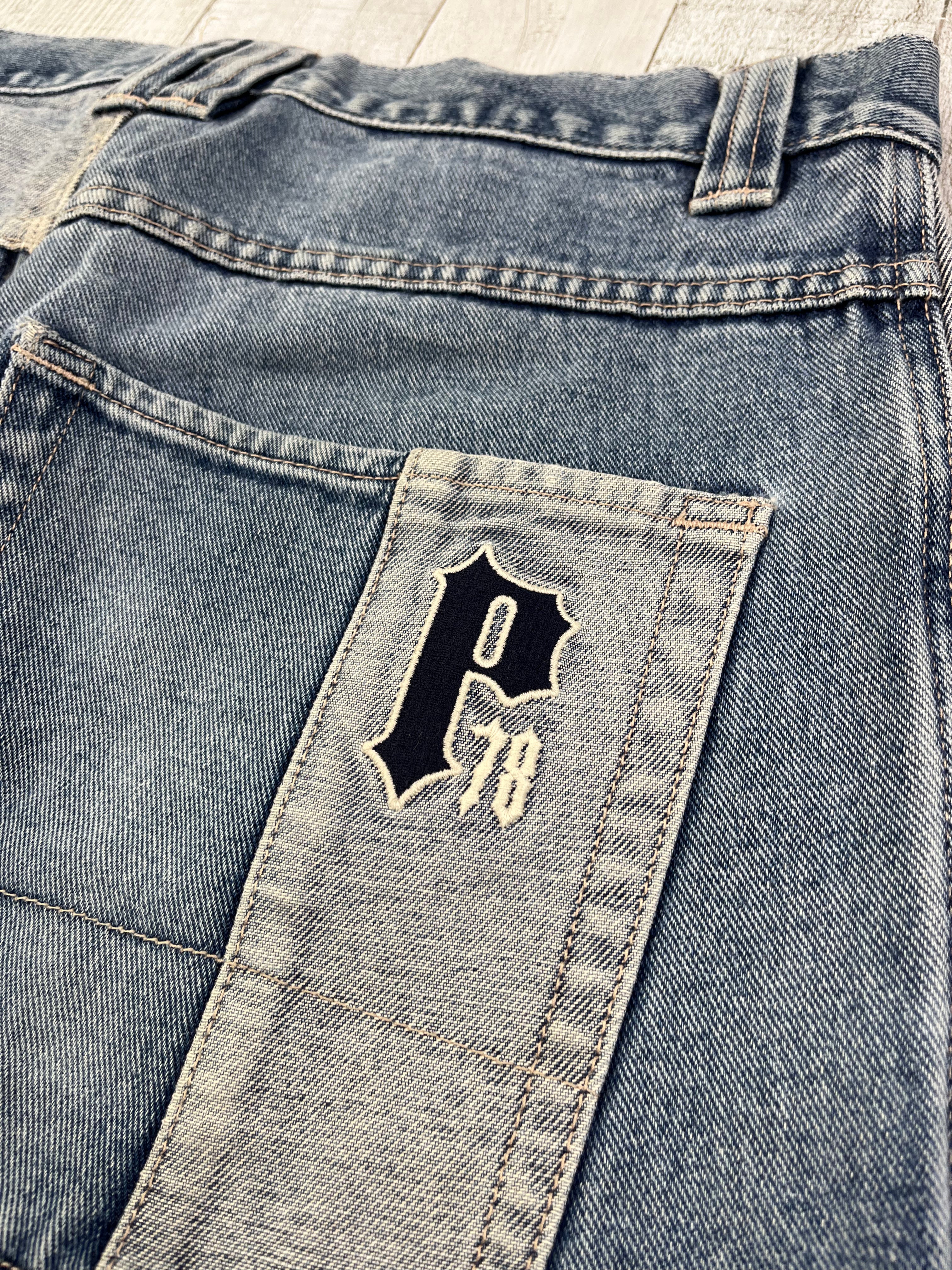 Pelle Pelle Vintage Baggy Jeans 90s Blau M