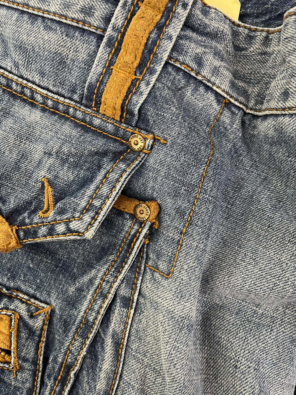 Jetlag Vintage Baggy Jeans Cargo 90s Blau Braun L