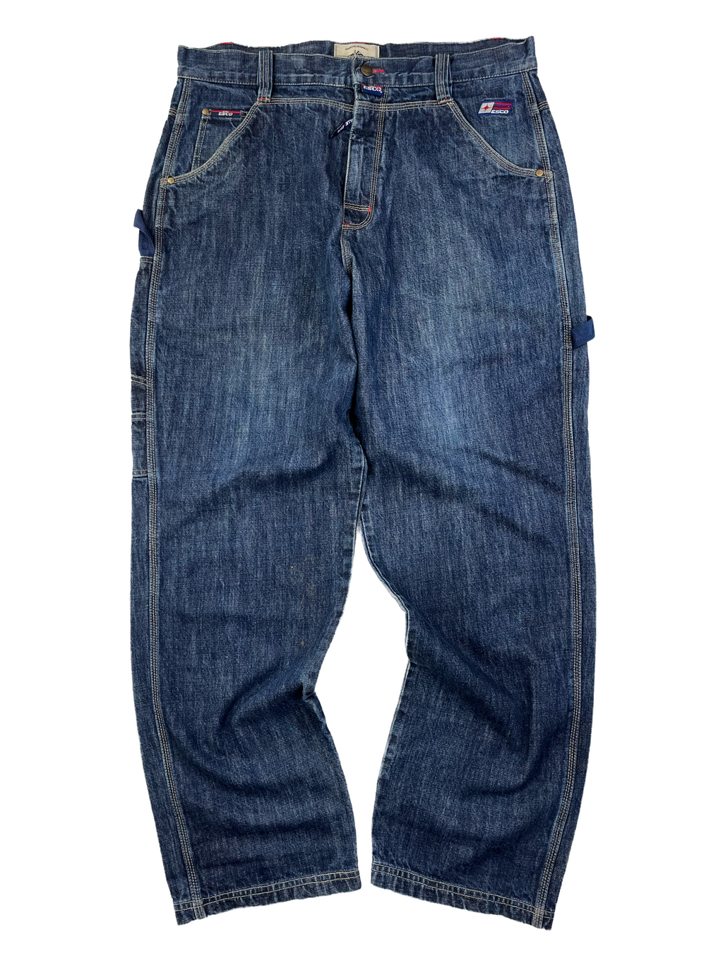 Willie Esco Vintage Baggy Jeans 90s Dunkelblau XL