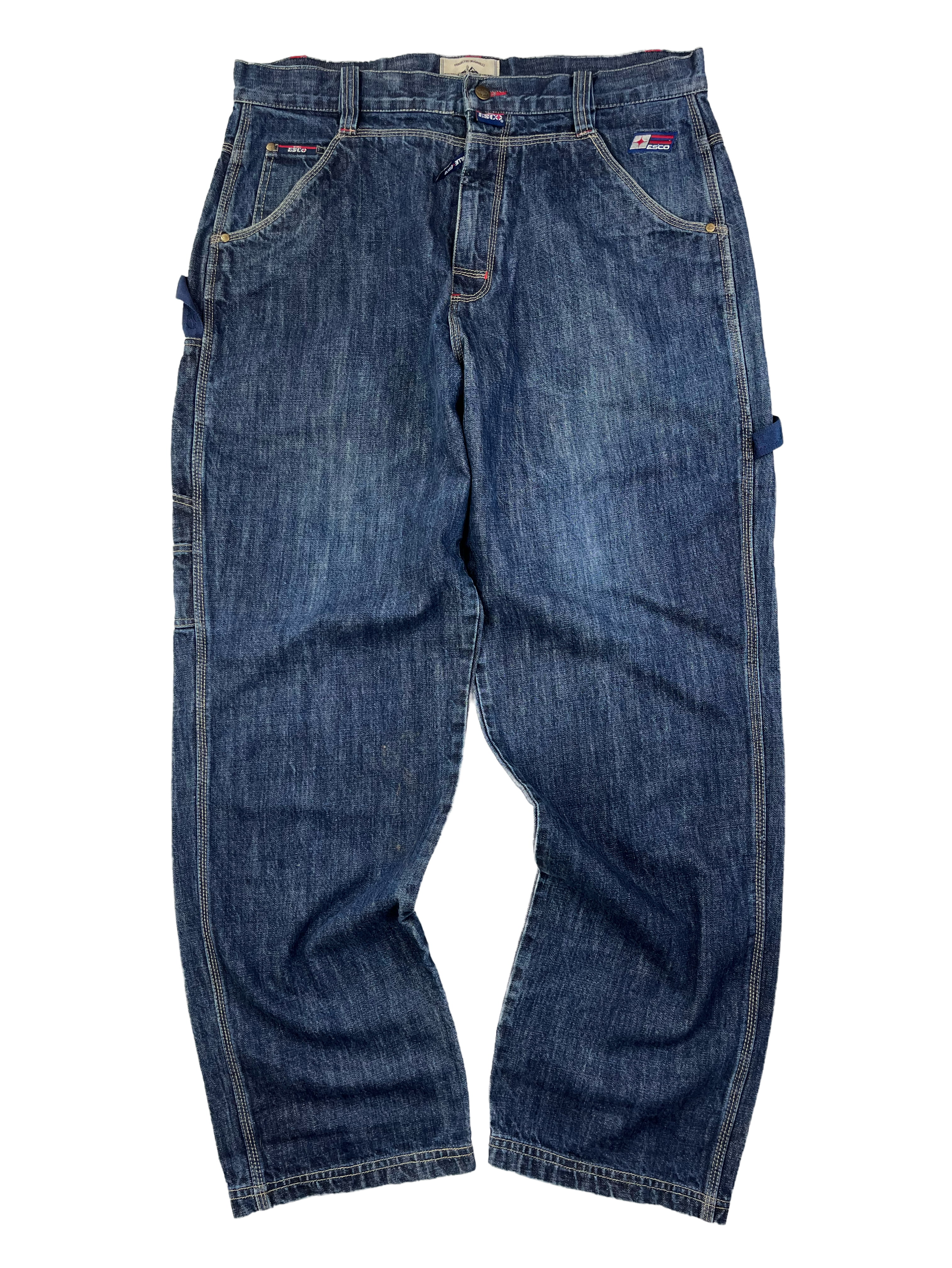 Willie Esco Vintage Baggy Jeans 90s Dunkelblau XL