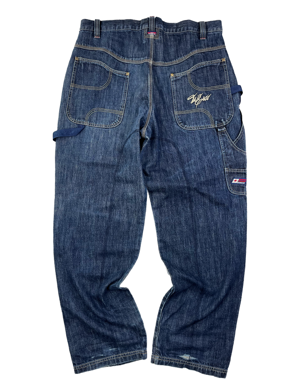 Willie Esco Vintage Baggy Jeans 90s Dunkelblau XL